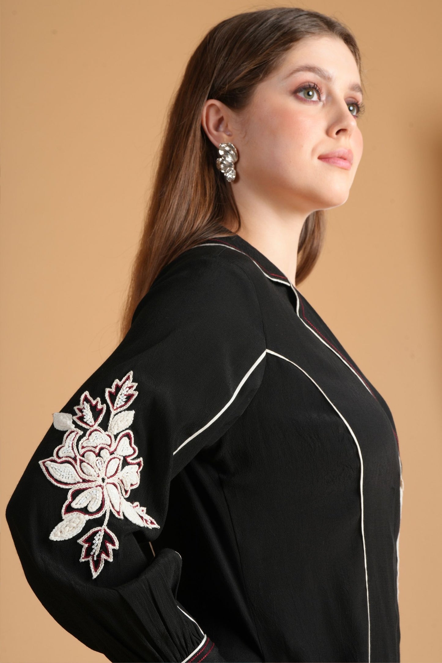 Soraya Black Embroidered Ladies Coord (Set Of 2 Pcs)