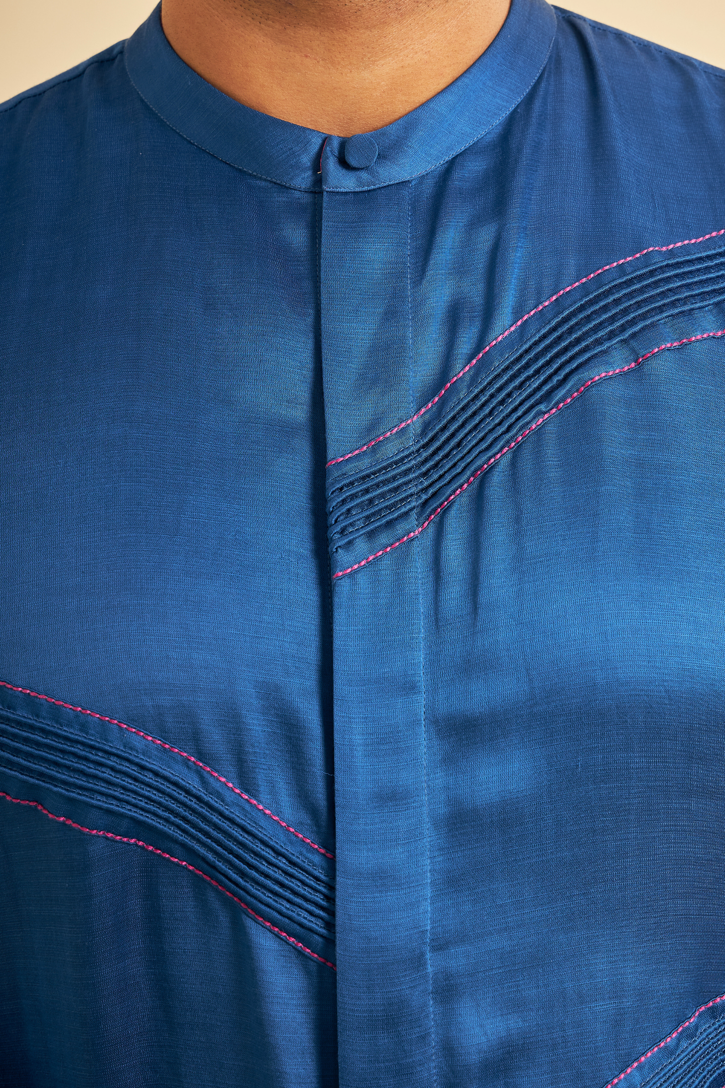 Blue Men's Kurta & Pants (Set of 2 Pcs)