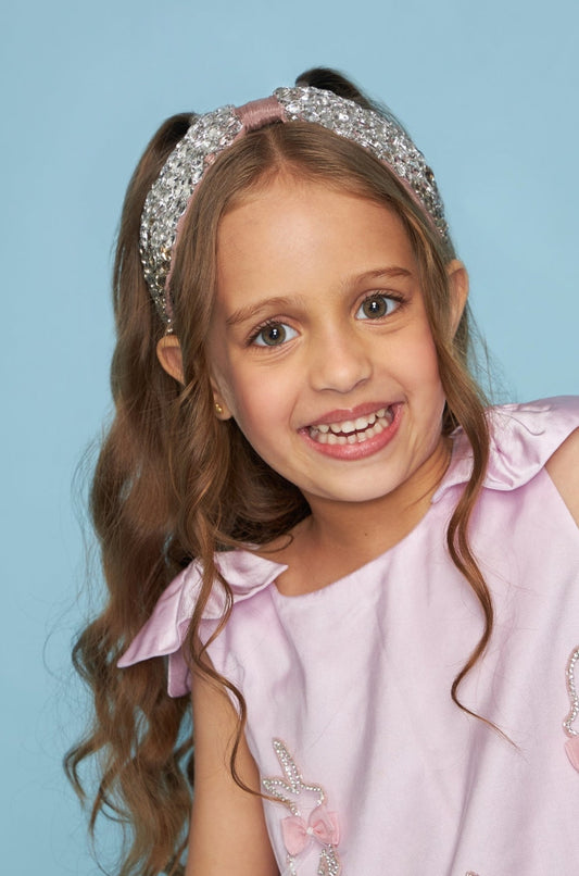 Glitterati embellished headband on kids