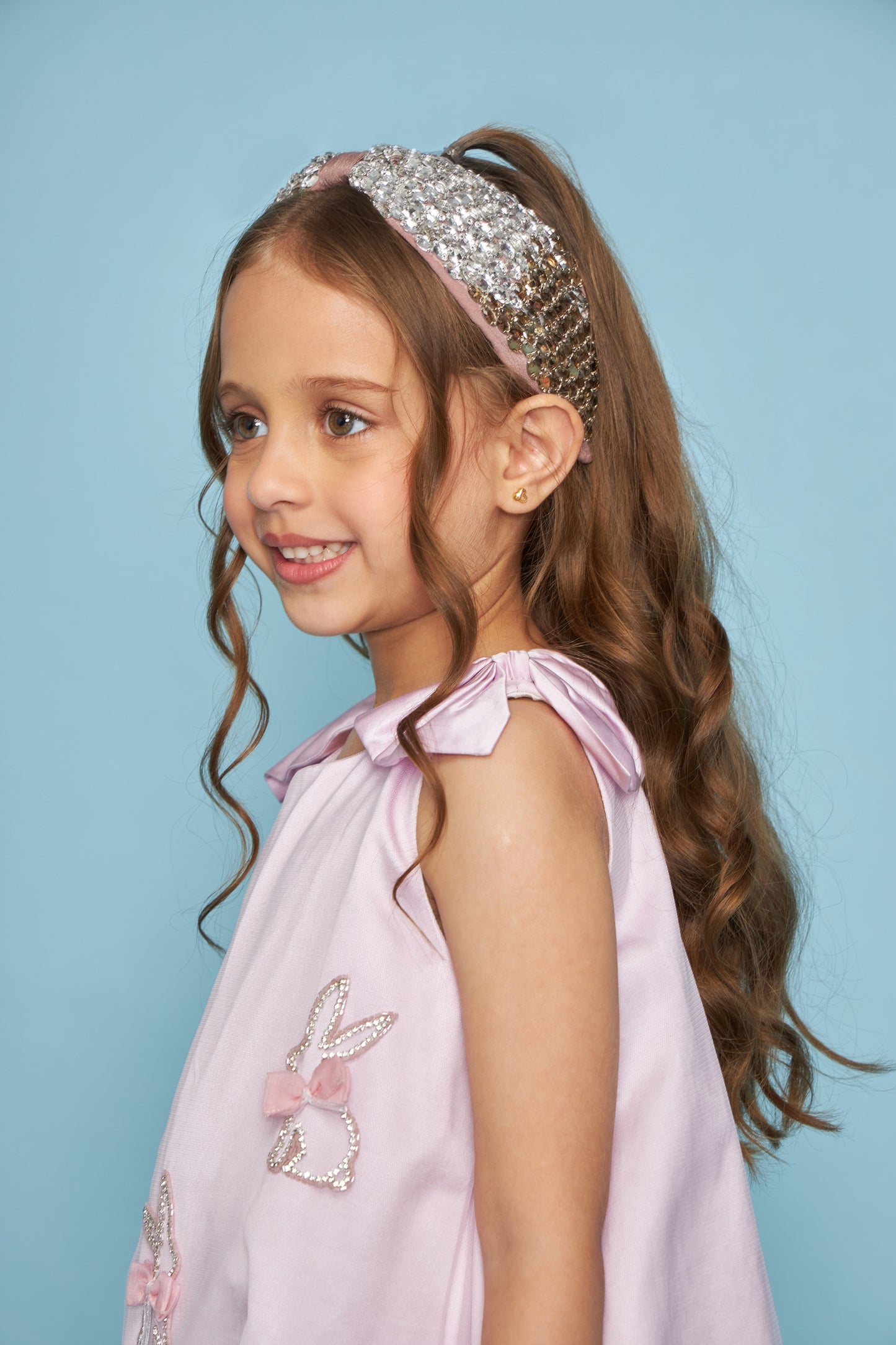 Glitterati embellished headband on kids