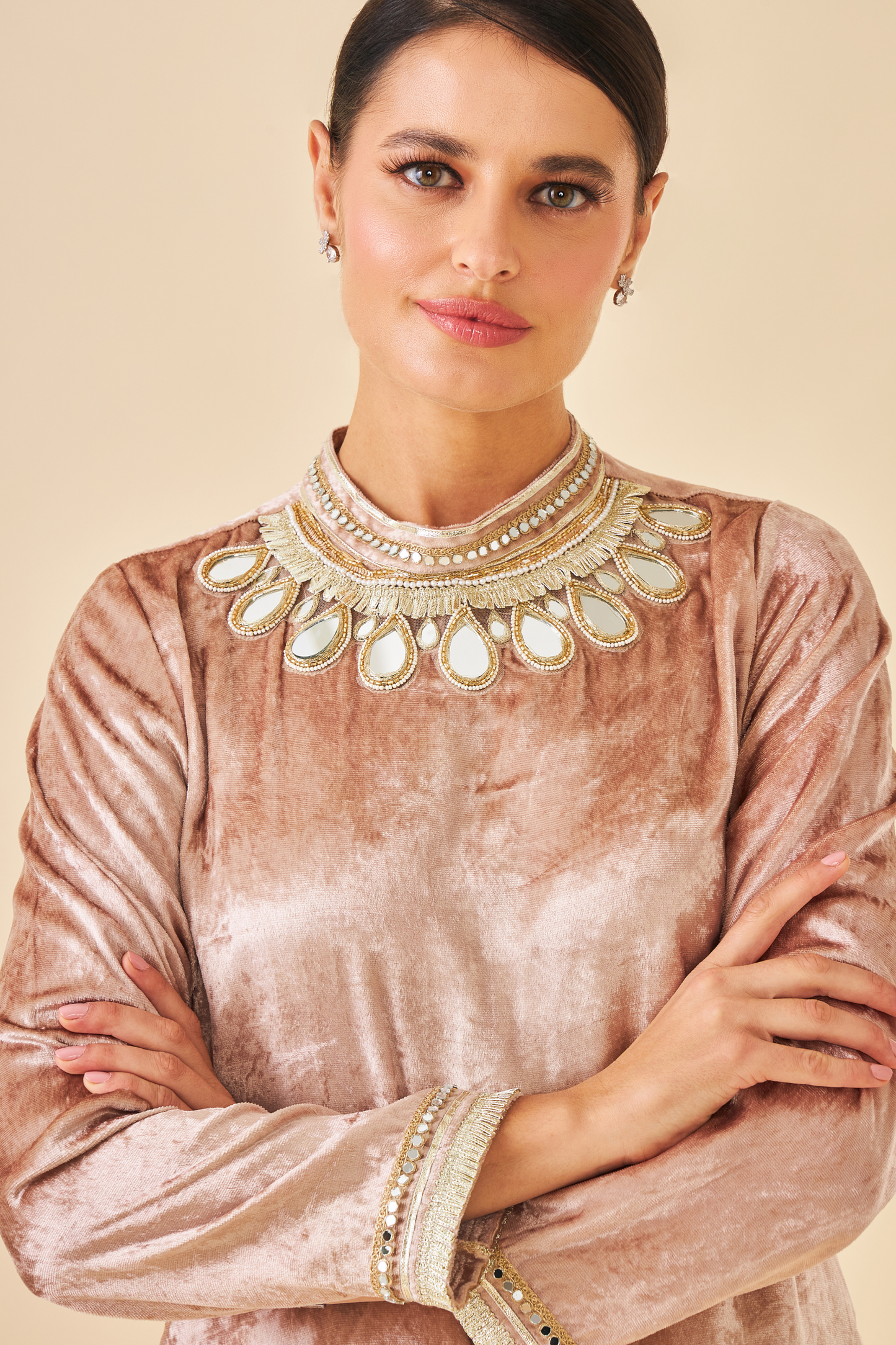 Tiffara Gold Ladies Long Dress