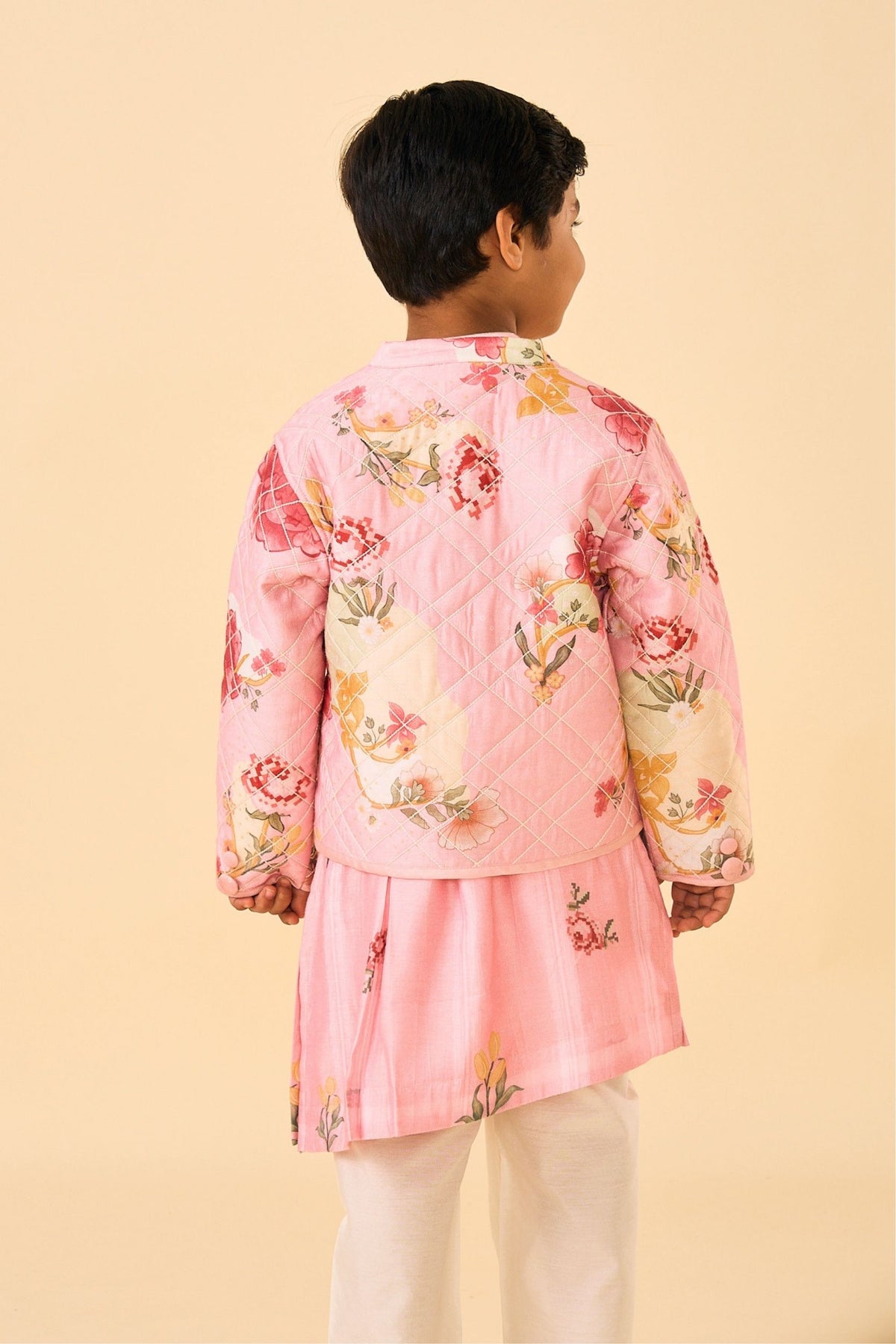 Rose Jaipur Quilted Boys Jacket (1 pc)