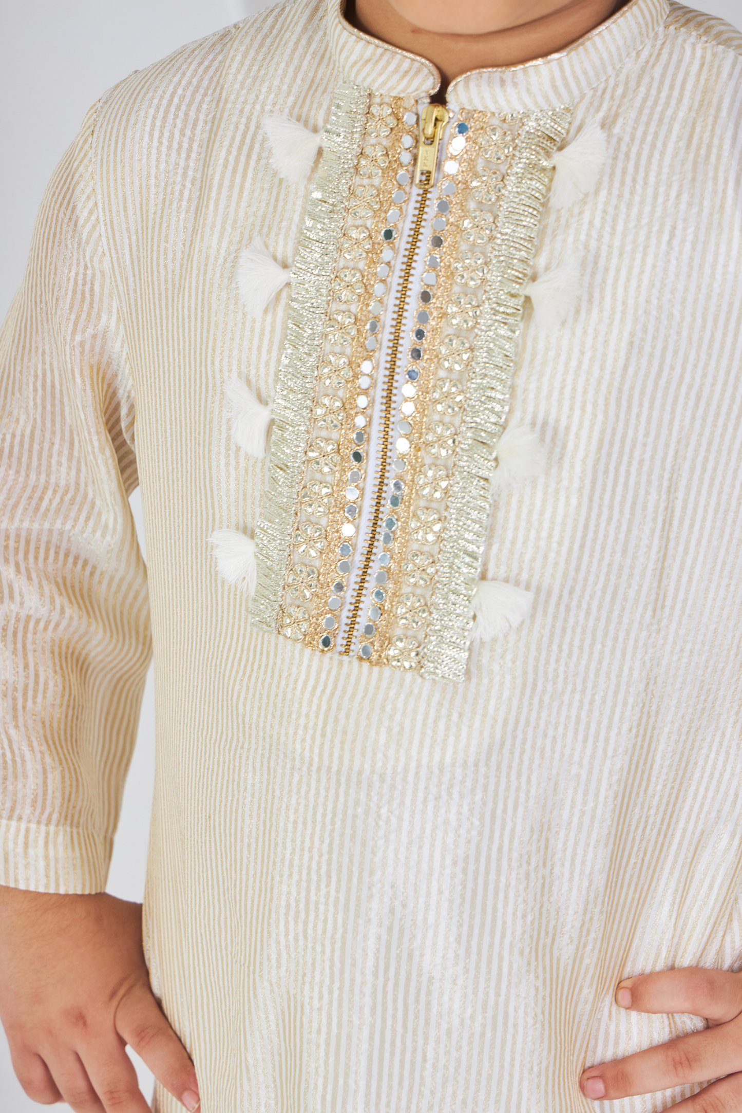 Ivora Boys Embellished Kurta & Pant (Set of 2 Pcs)