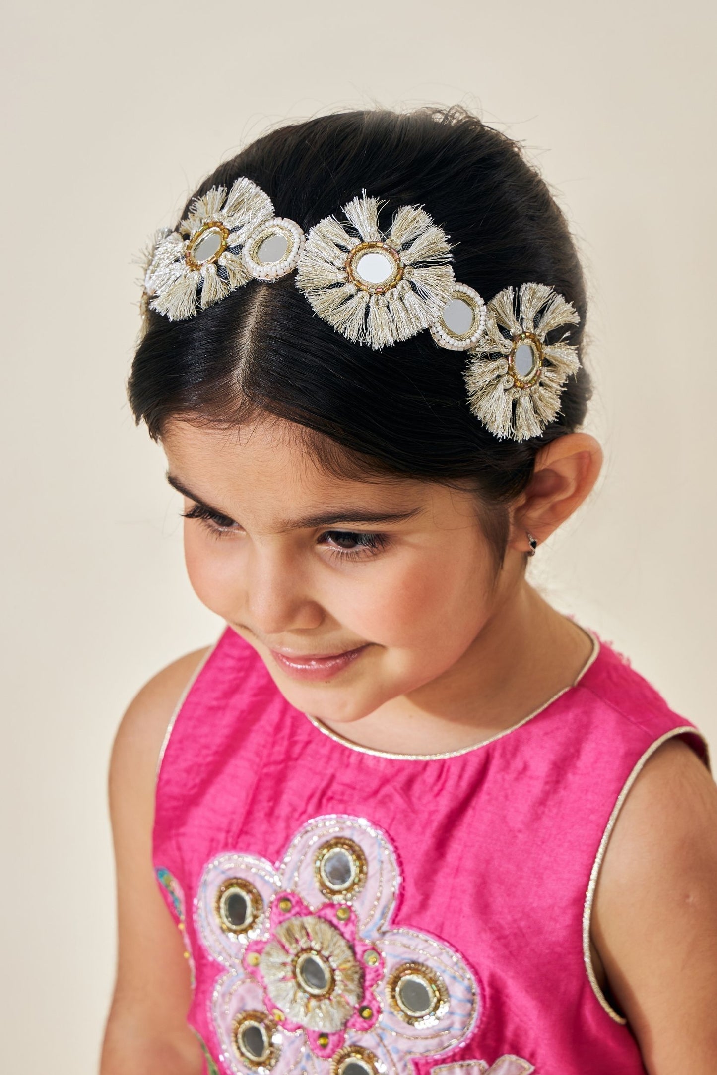 Ella Gold Embellished Headband on kids