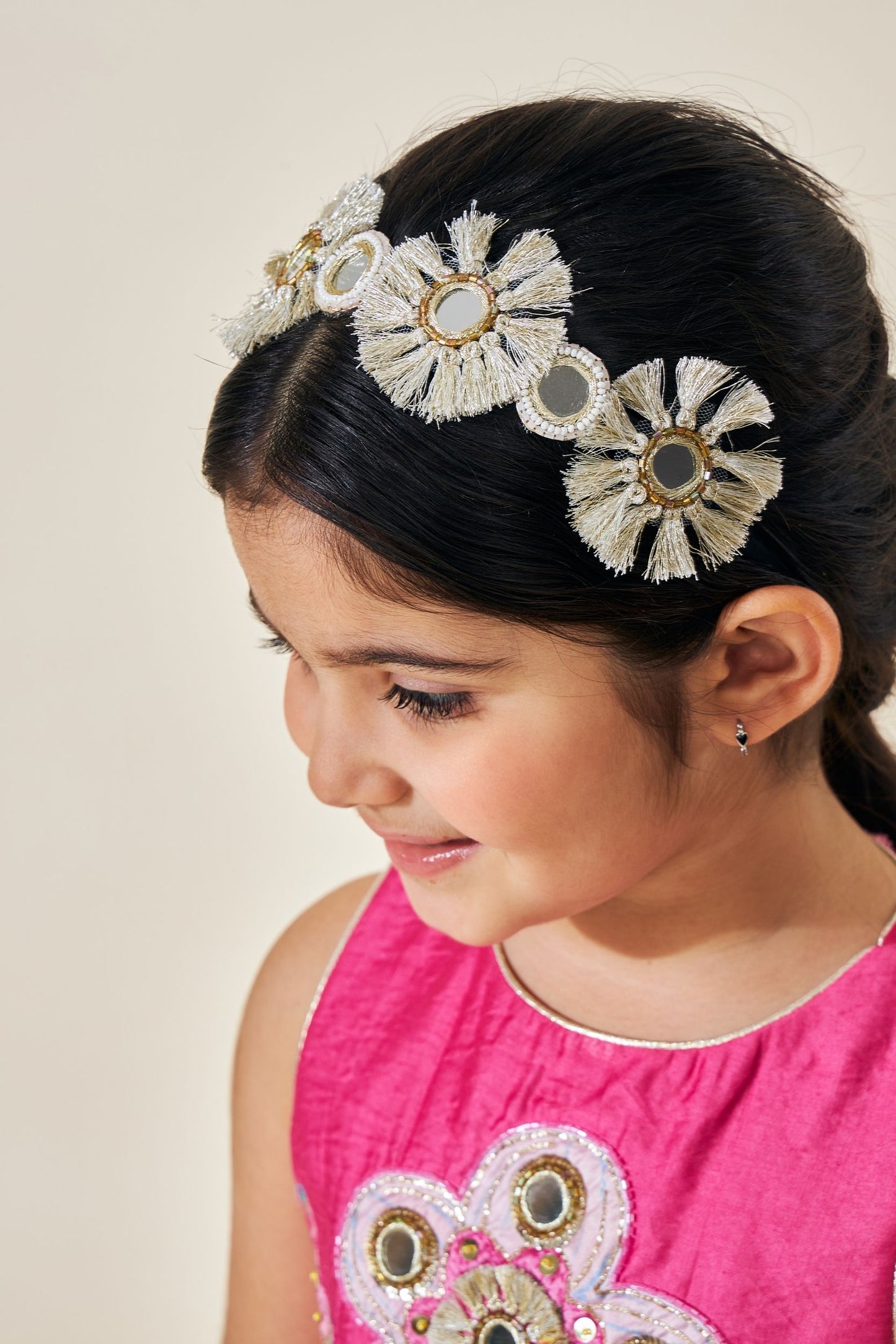 Rumi Plum Embellished Long Top And Pant (Set Of 2pcs)