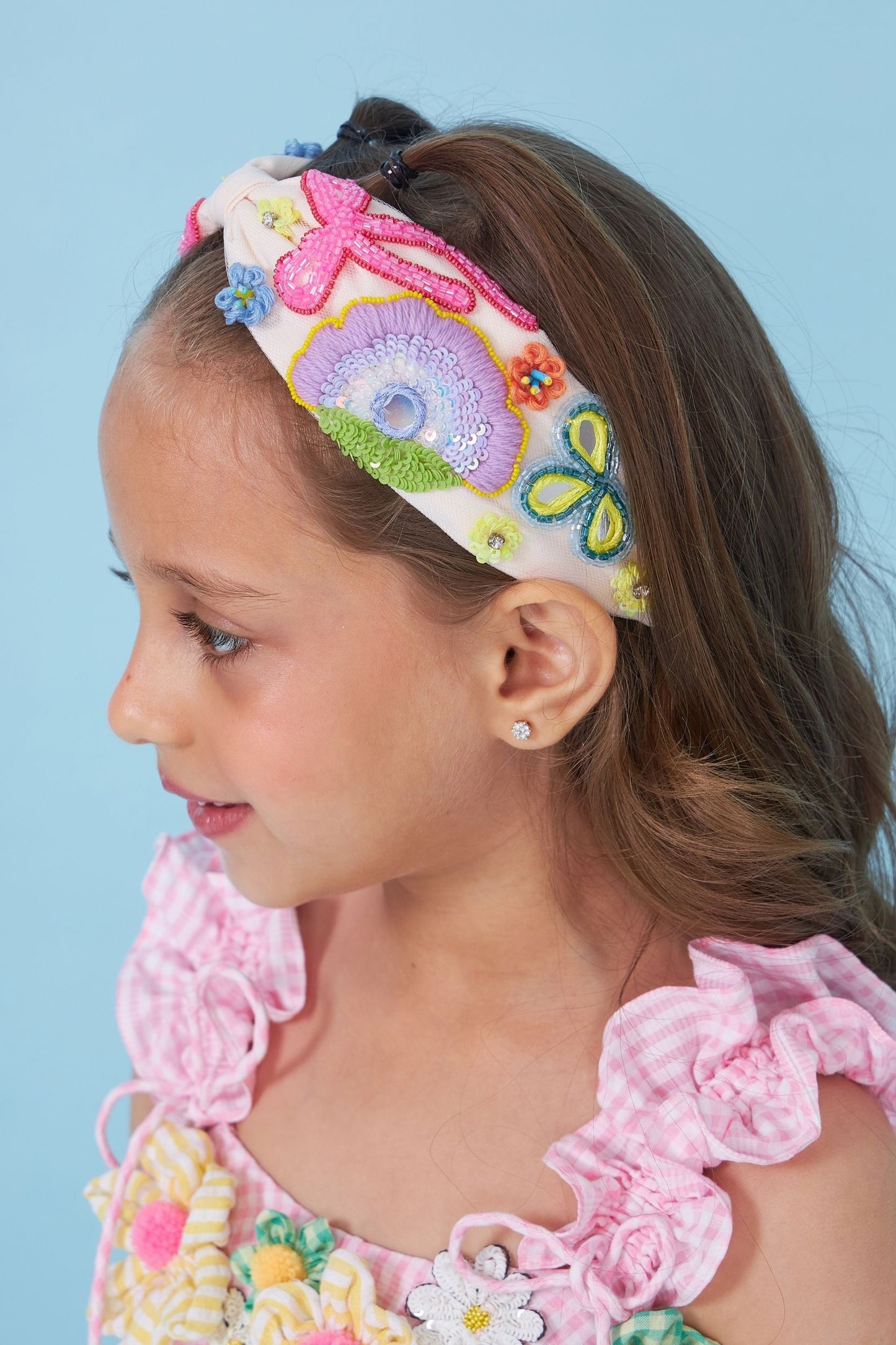 Pink Handkerchief Kids Corsages Dress