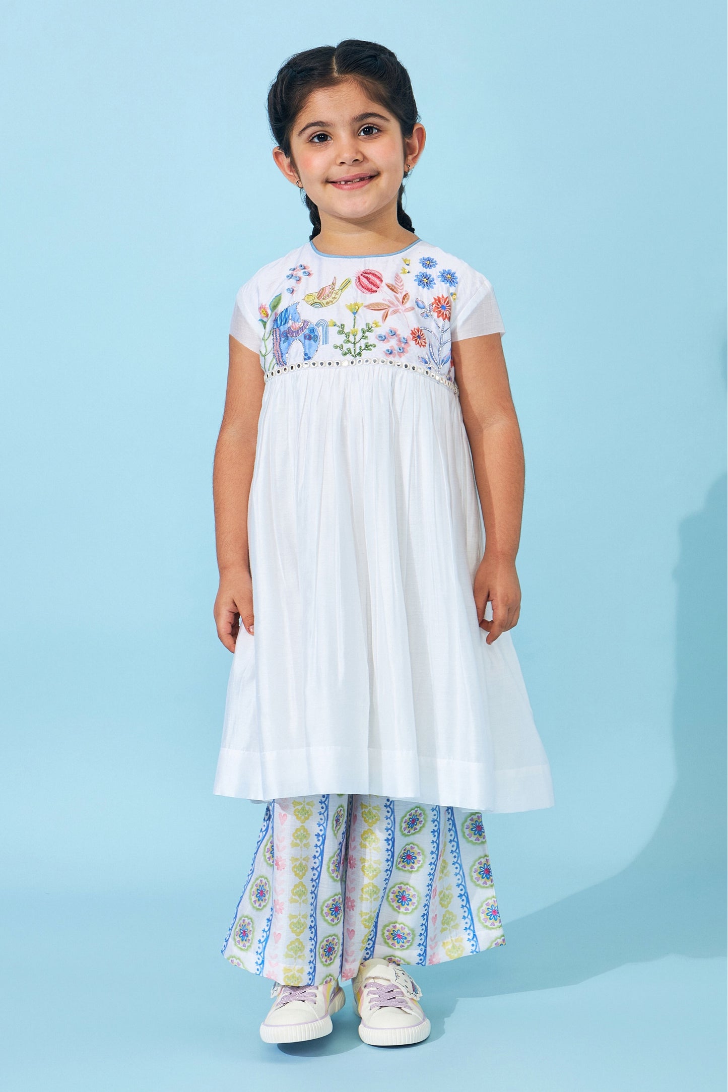 Ella Mae Embellished Girls Coord ( Set Of 2 pcs)