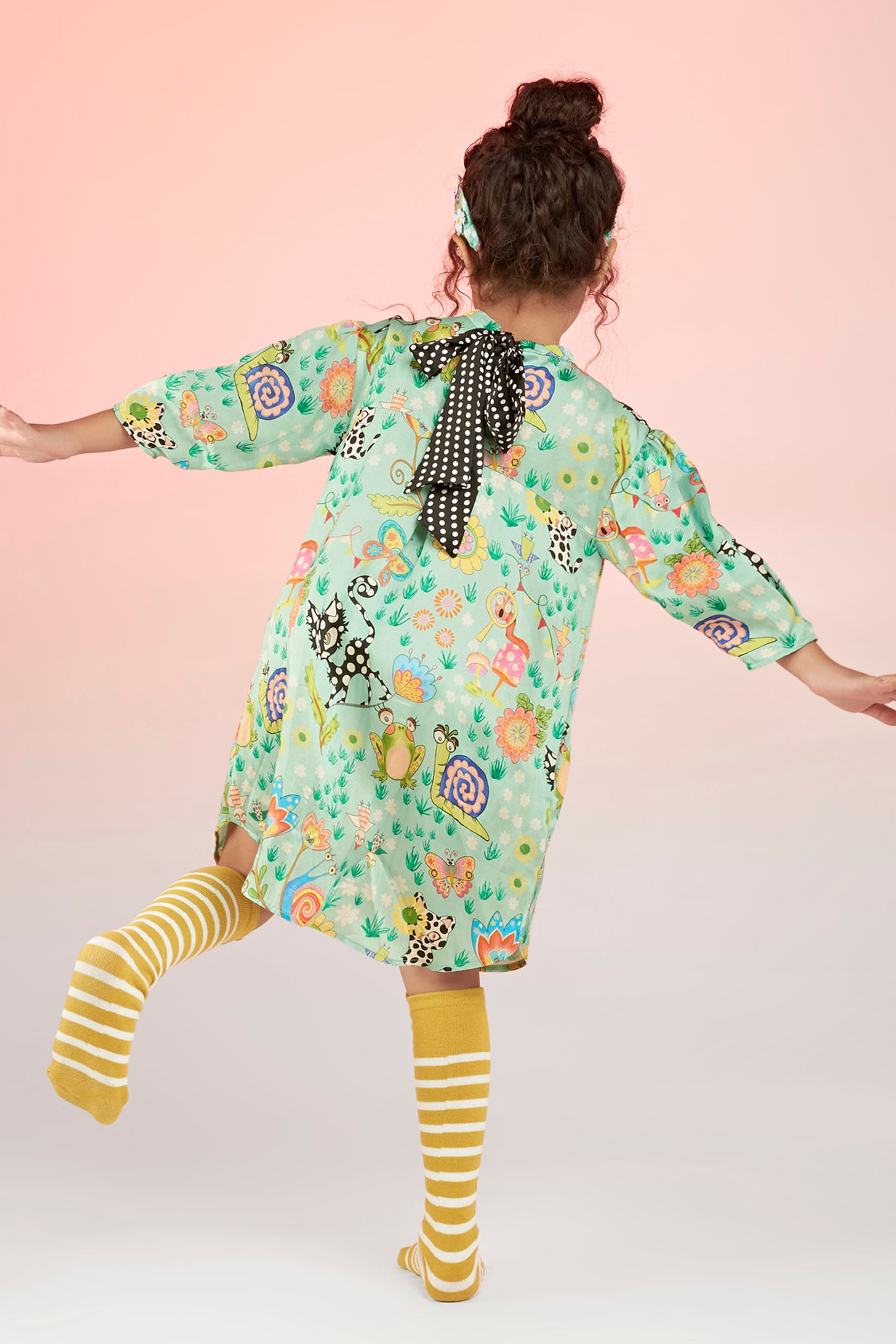 Once and Floral Printed Dress Mini Kids