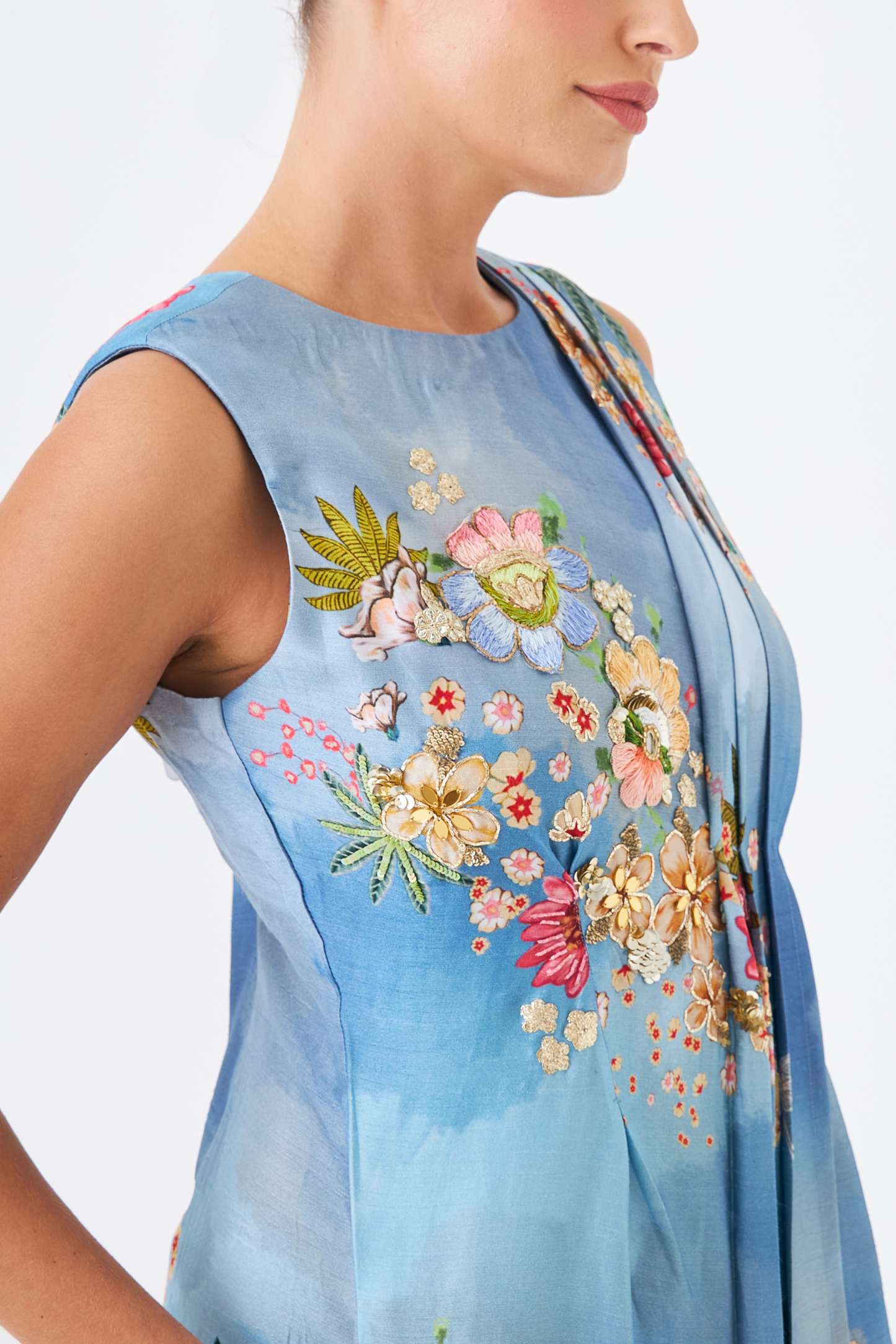 Clea Ladies Embellished Long Dress 1 pc