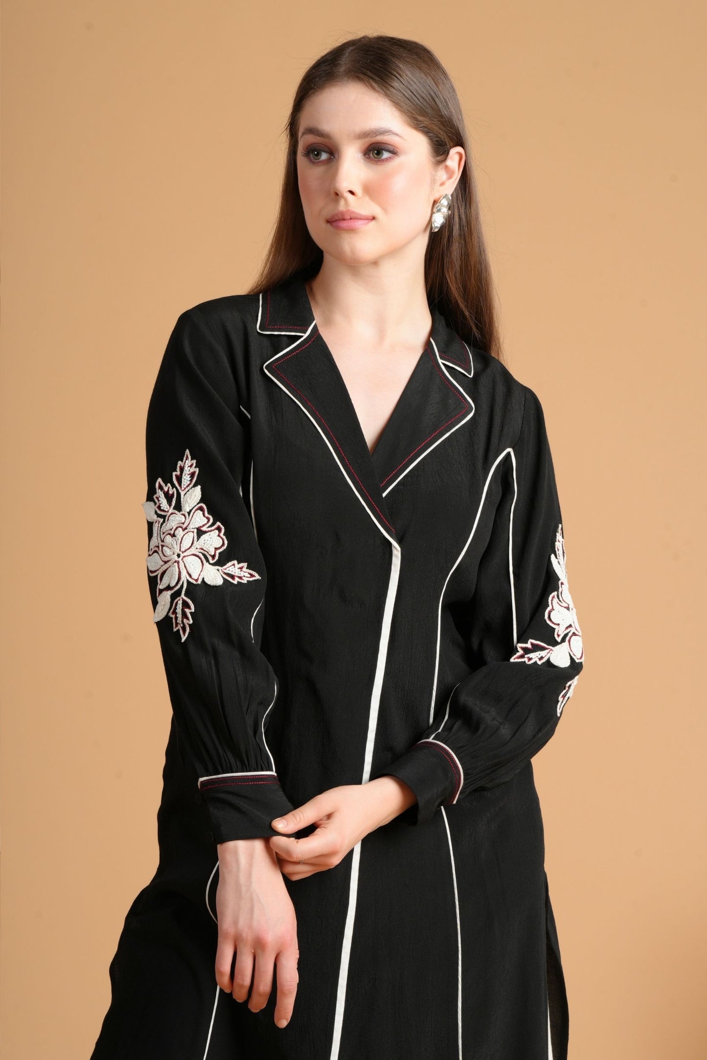 Soraya Black Embroidered Ladies Coord (Set Of 2 Pcs)