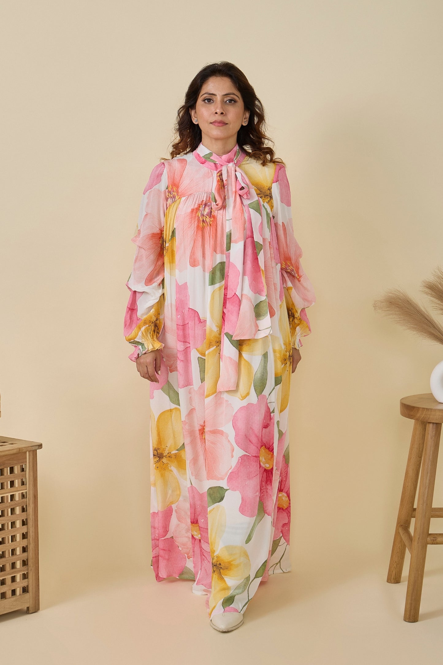 Blooming Meadow Printd Ladies Maxi Dress