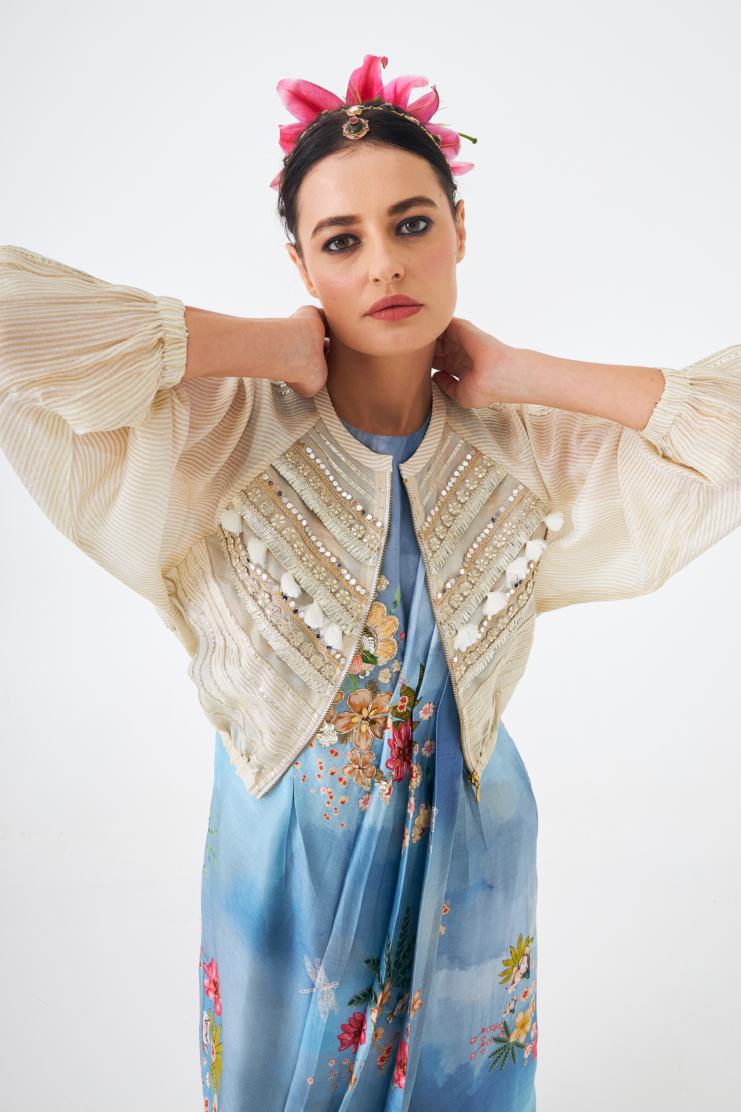 Clea Ladies Embellished Long Dress 1 pc