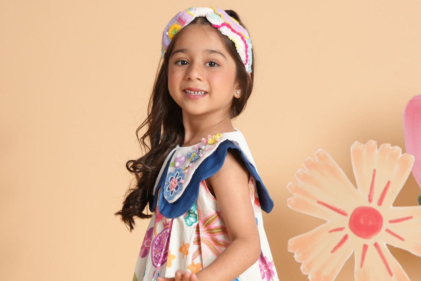 Pony Princess Collared Embellished Dress