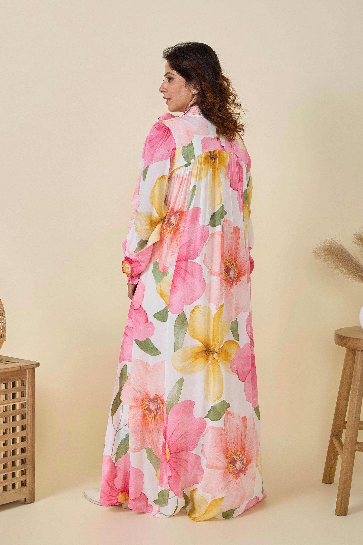 Blooming Meadow Printd Ladies Maxi Dress