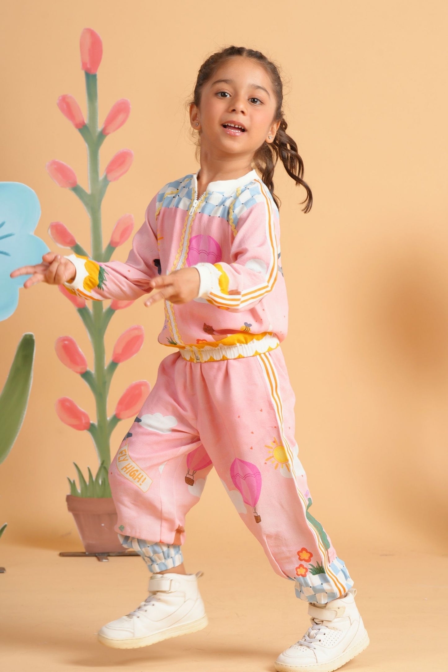 My Happy Place Girls Joggers Suit