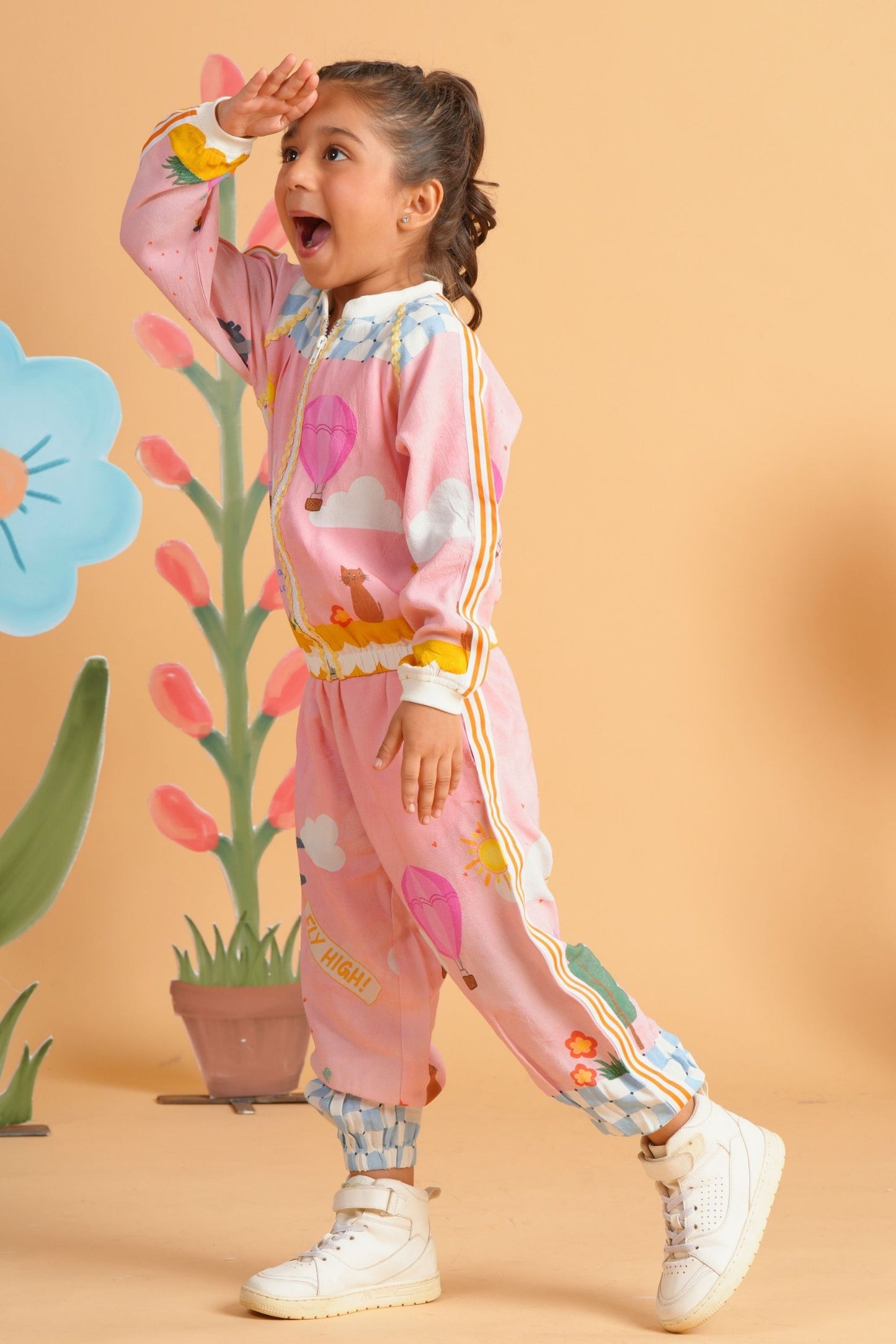 My Happy Place Girls Joggers Suit