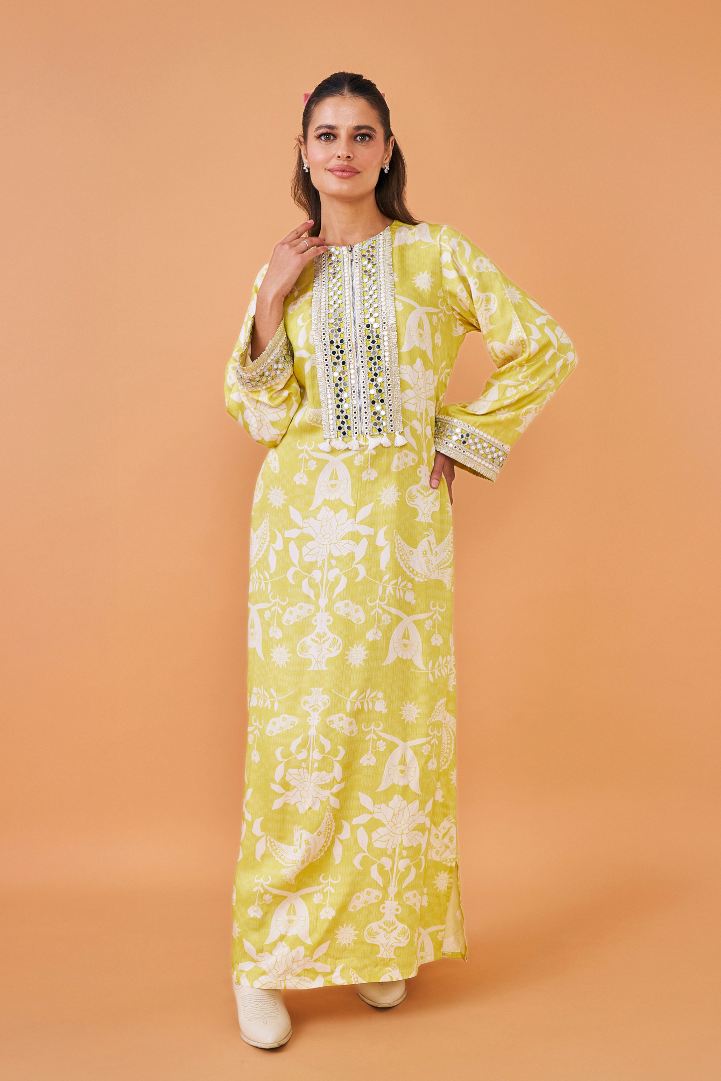 Poppy Yellow Long Dress  - Mom & Me