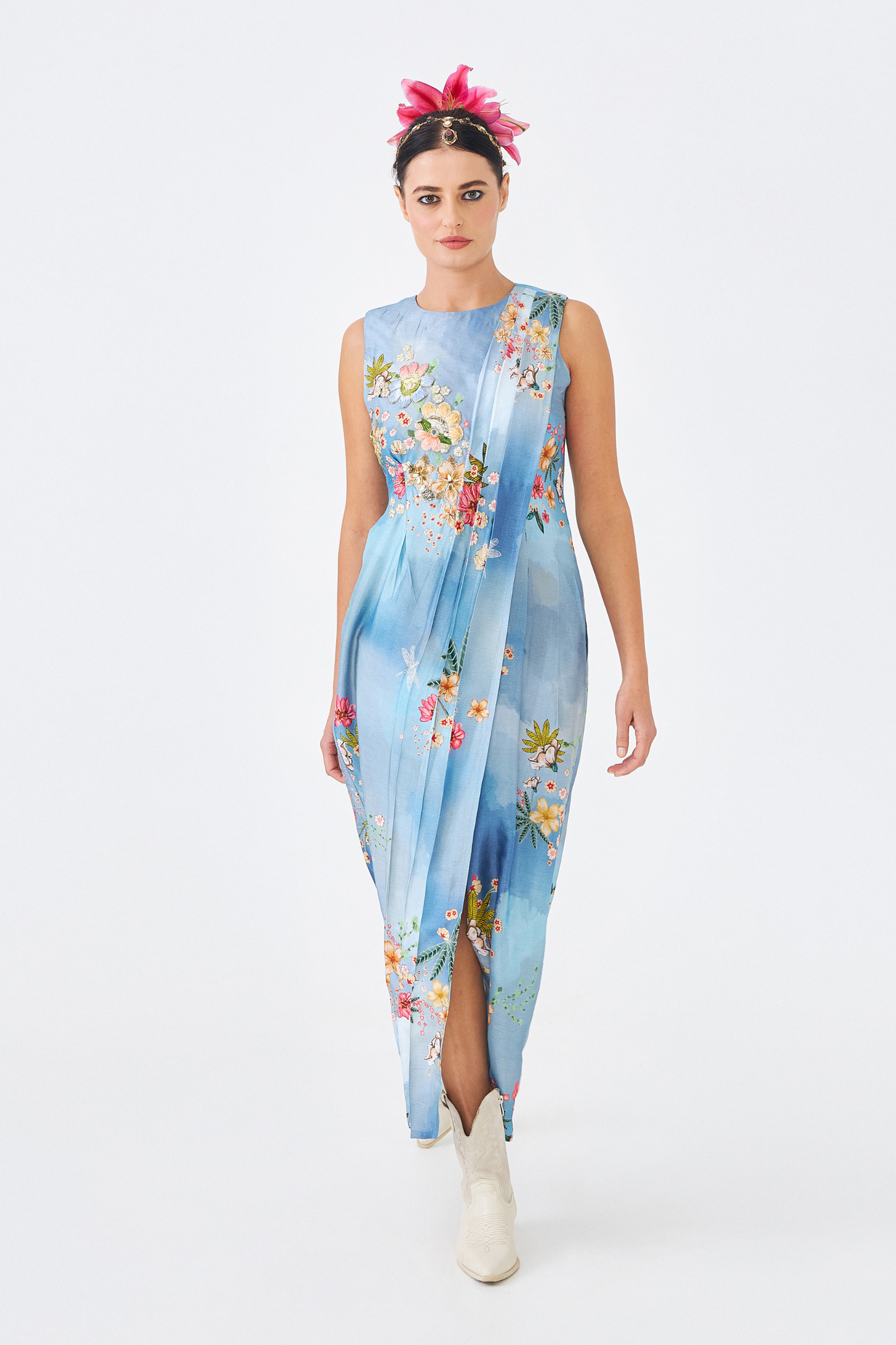 Clea Ladies Embellished Long Dress 1 pc