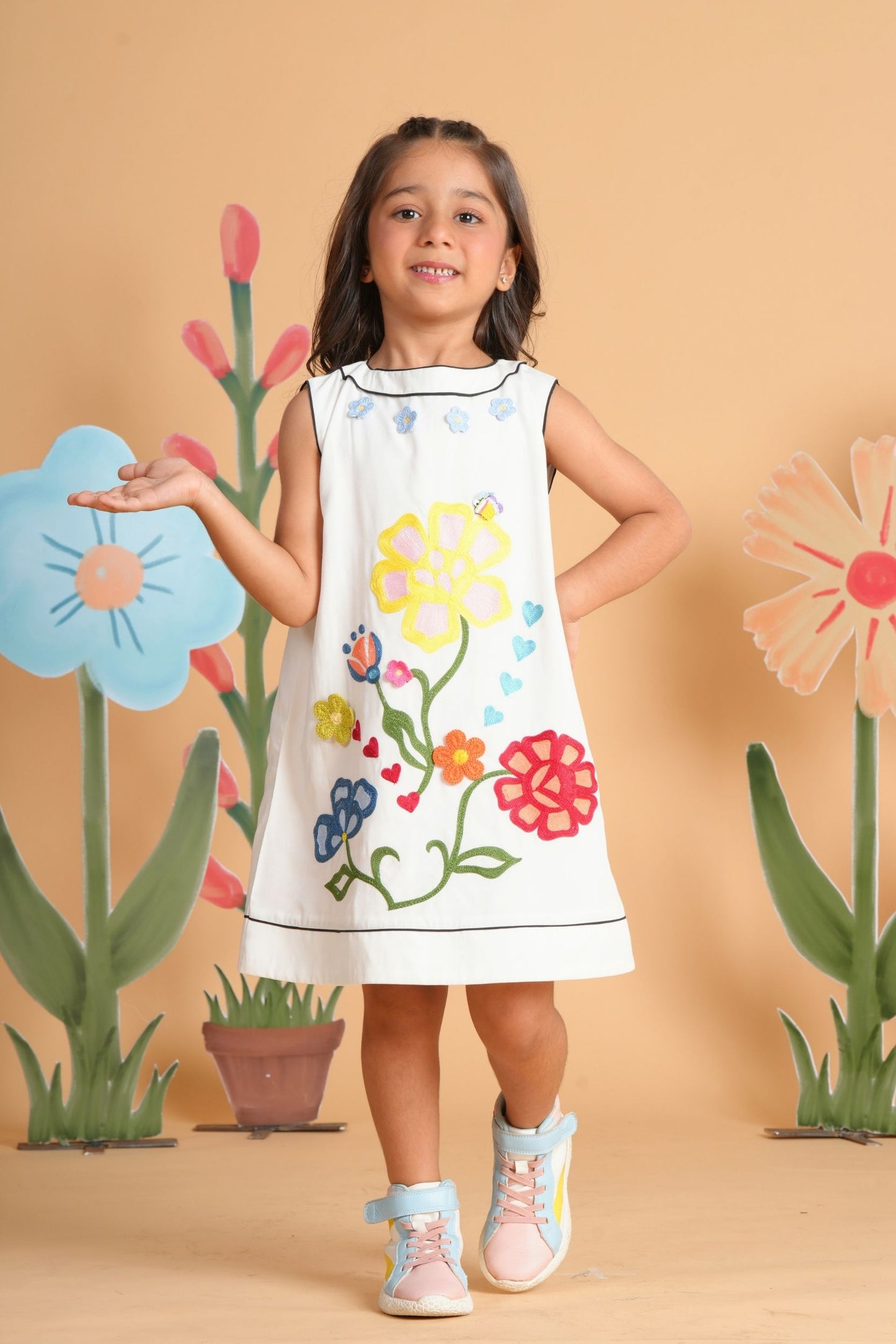 Liora Girls Embroidered Dress