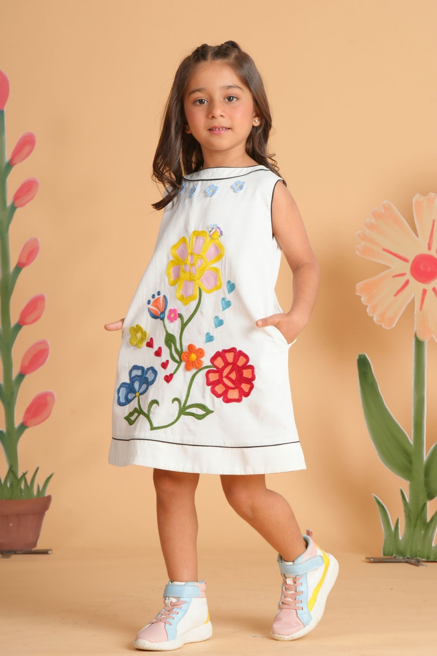 Liora Girls Embroidered Dress