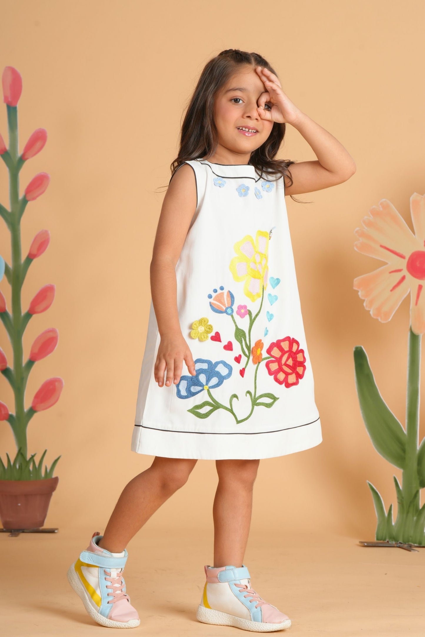 Liora Girls Embroidered Dress