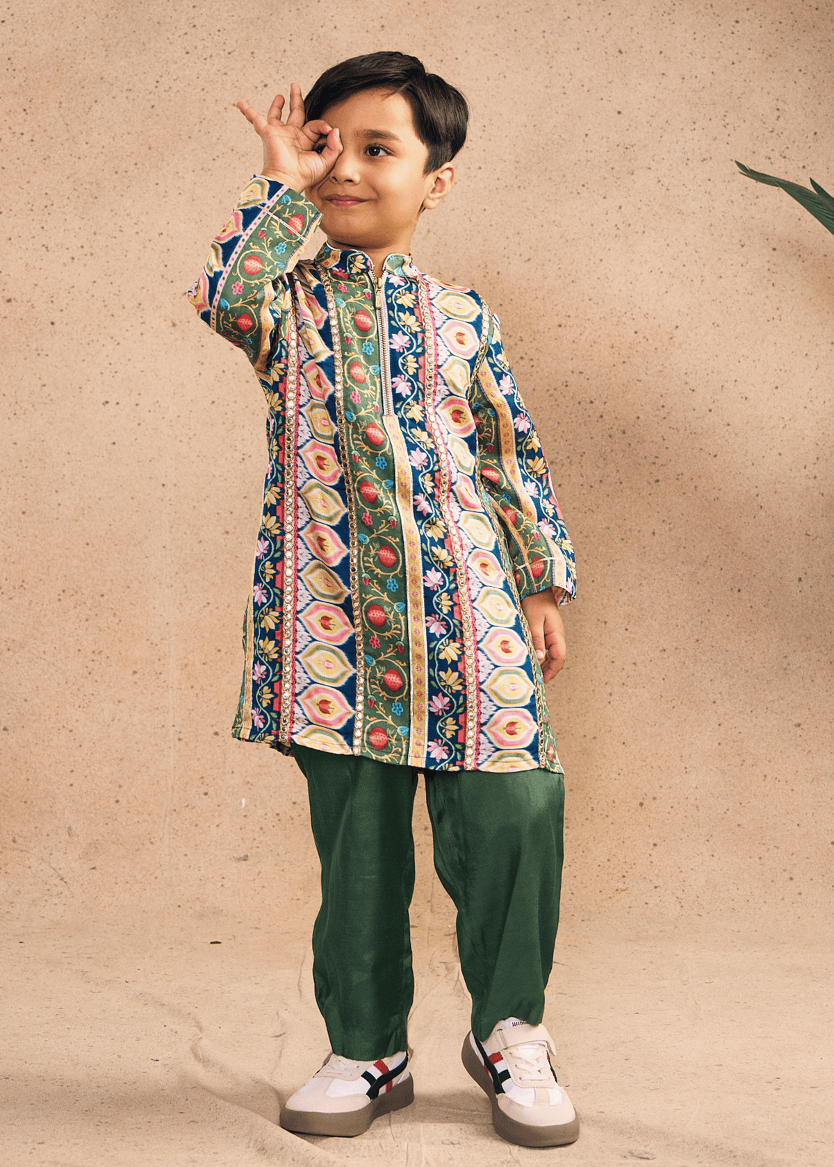 Melanie Stripe Boys Kurta Set (Set of 2 pcs)
