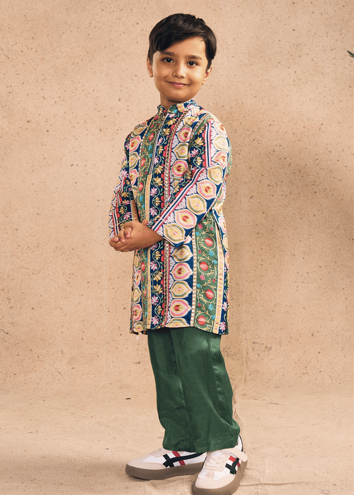 Melanie Stripe Boys Kurta Set (Set of 2 pcs)
