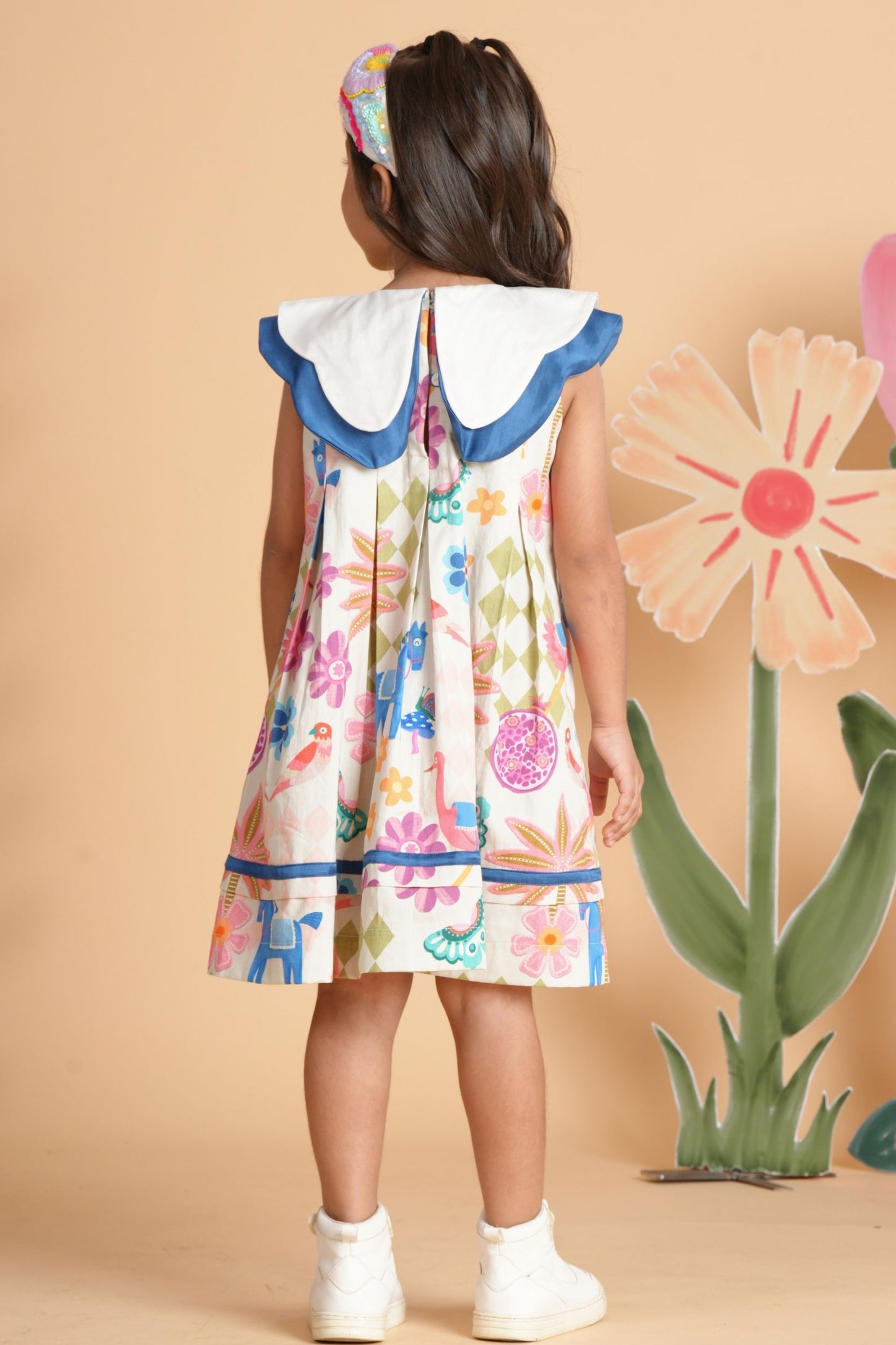 Pony Princess Collared Embellished Dress