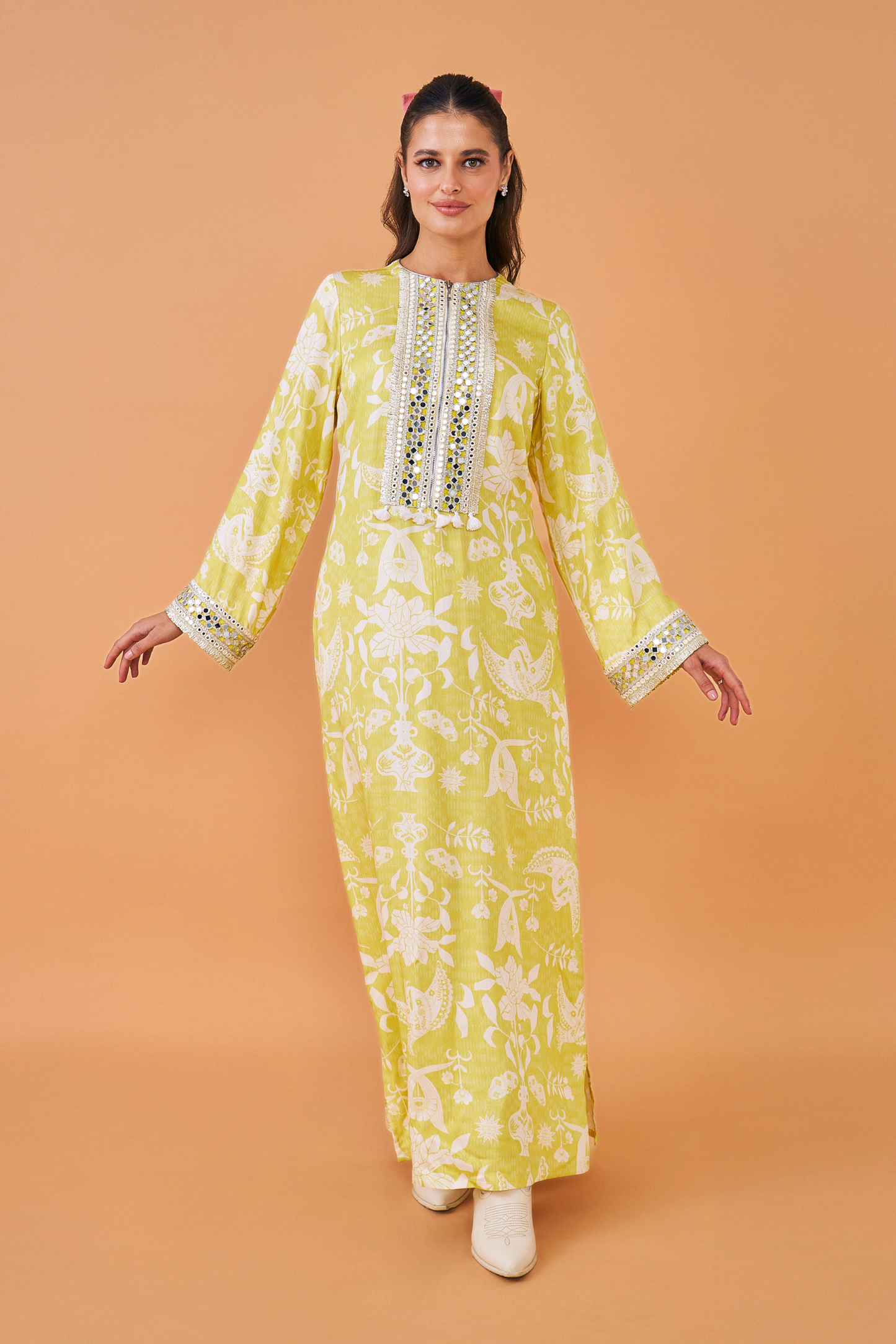 Poppy Yellow Long Dress  - Mom & Me