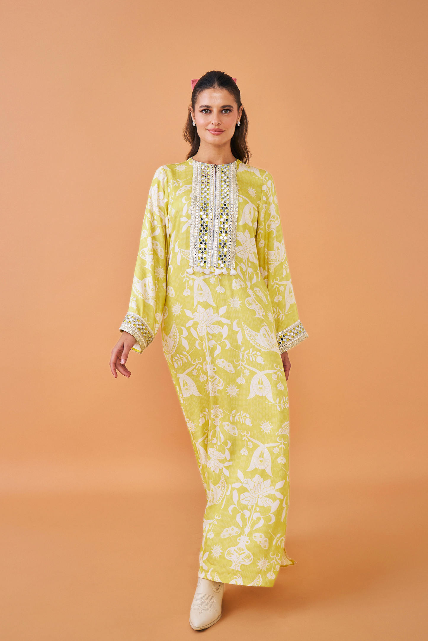 Poppy Yellow Long Dress  - Mom & Me