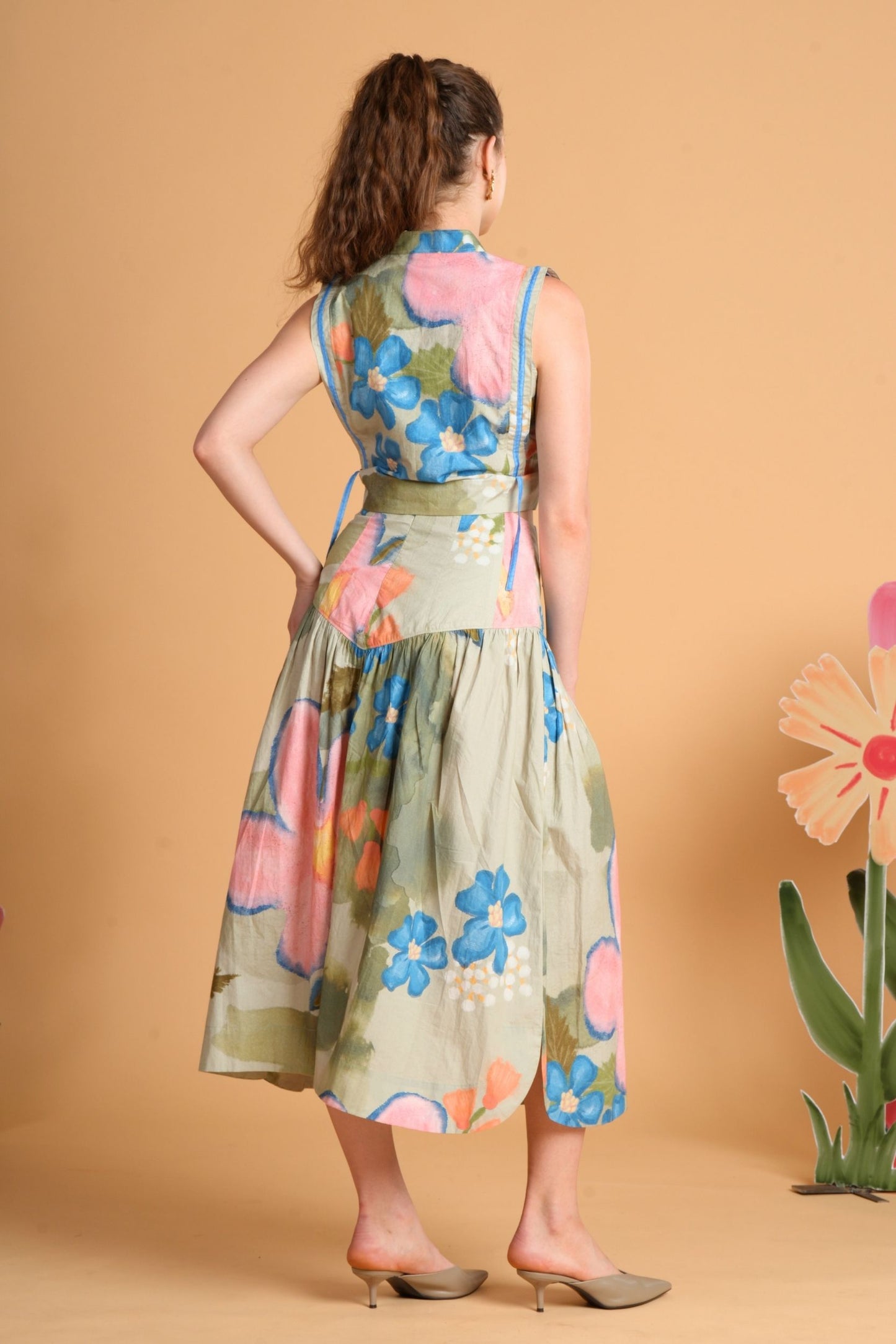 Iris Sage Skirt Top Coord (Set Of 2 Pcs)