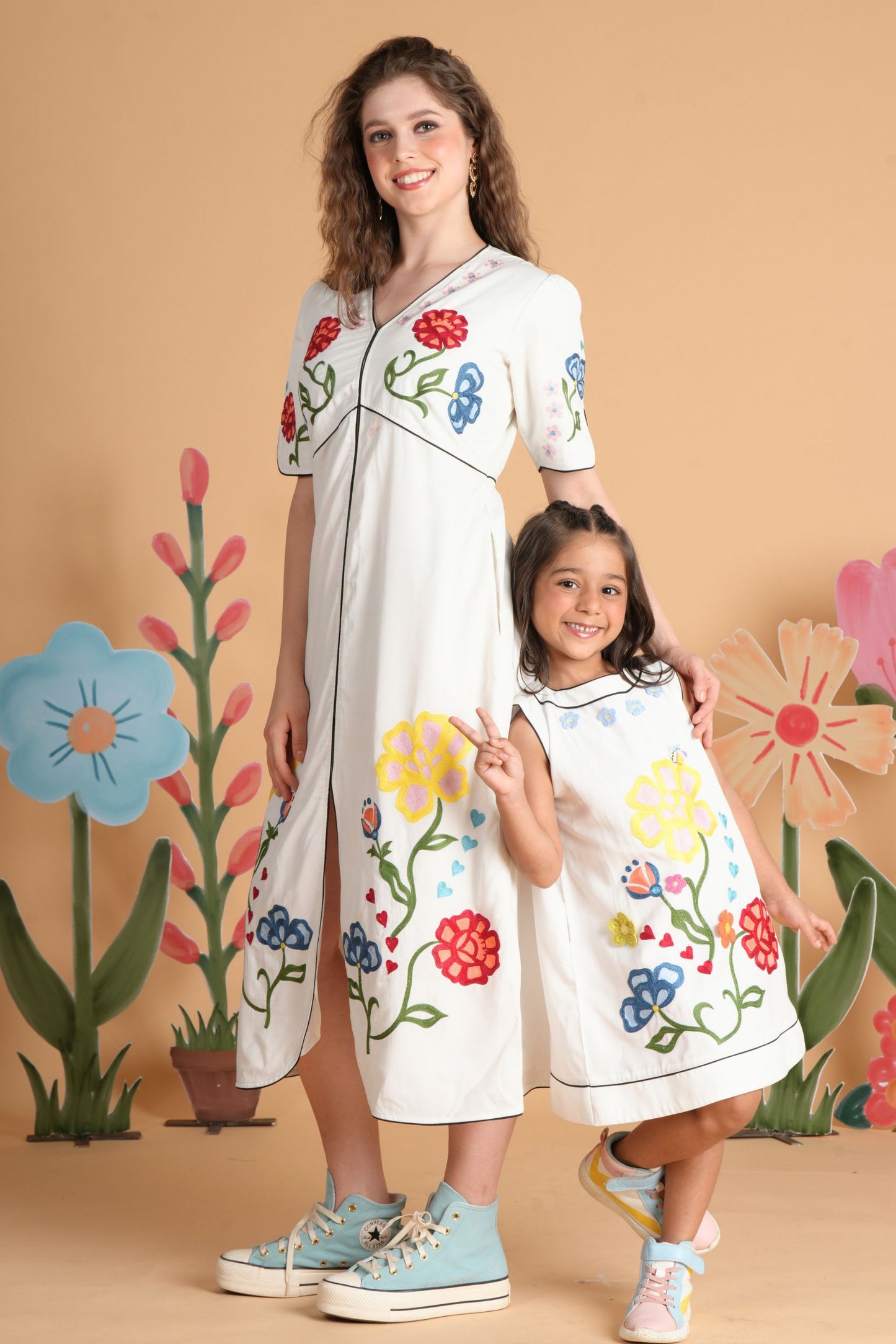 Liora White Mommy & Me Twinning Set