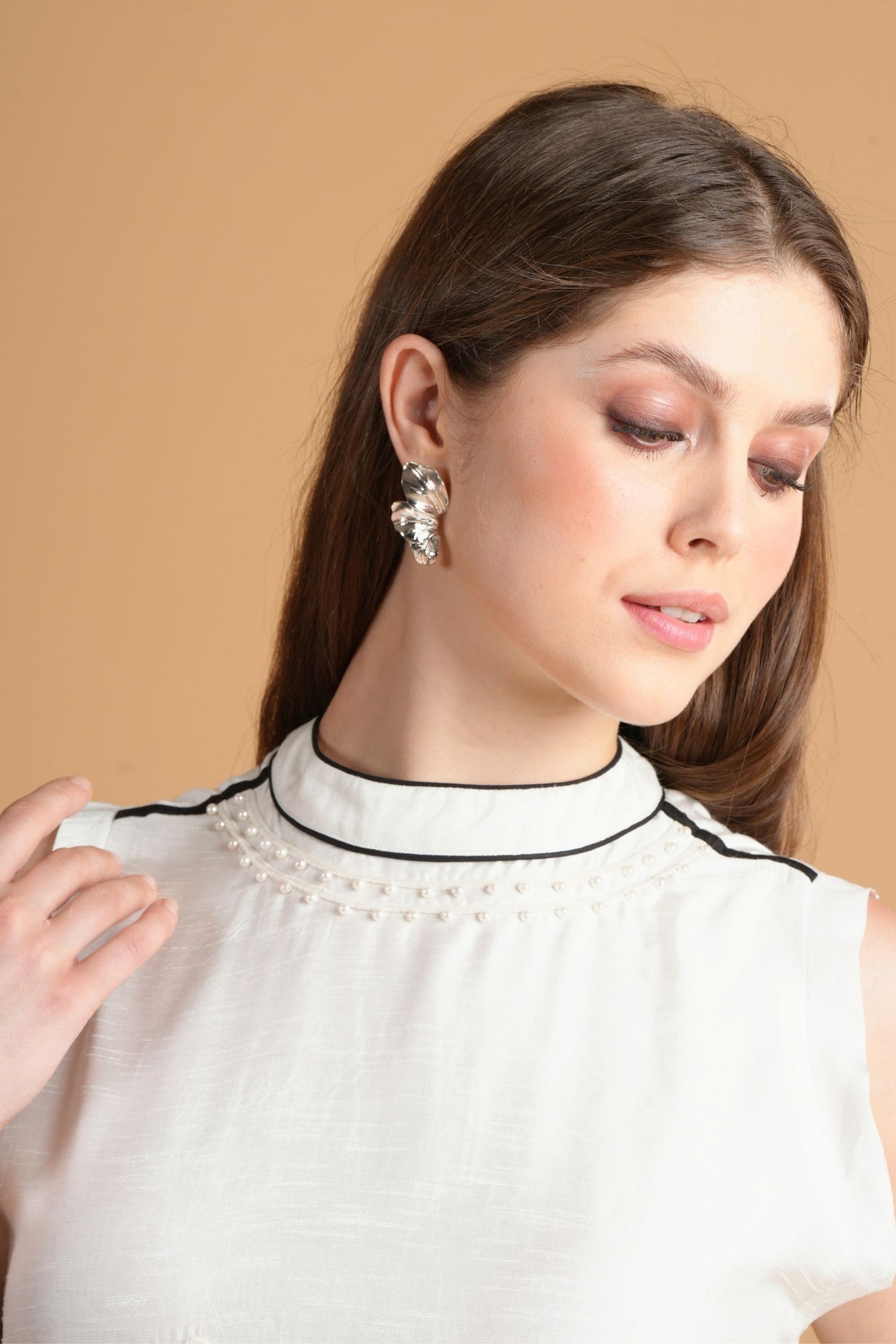 Soraya Ivory Emberoidered Dress