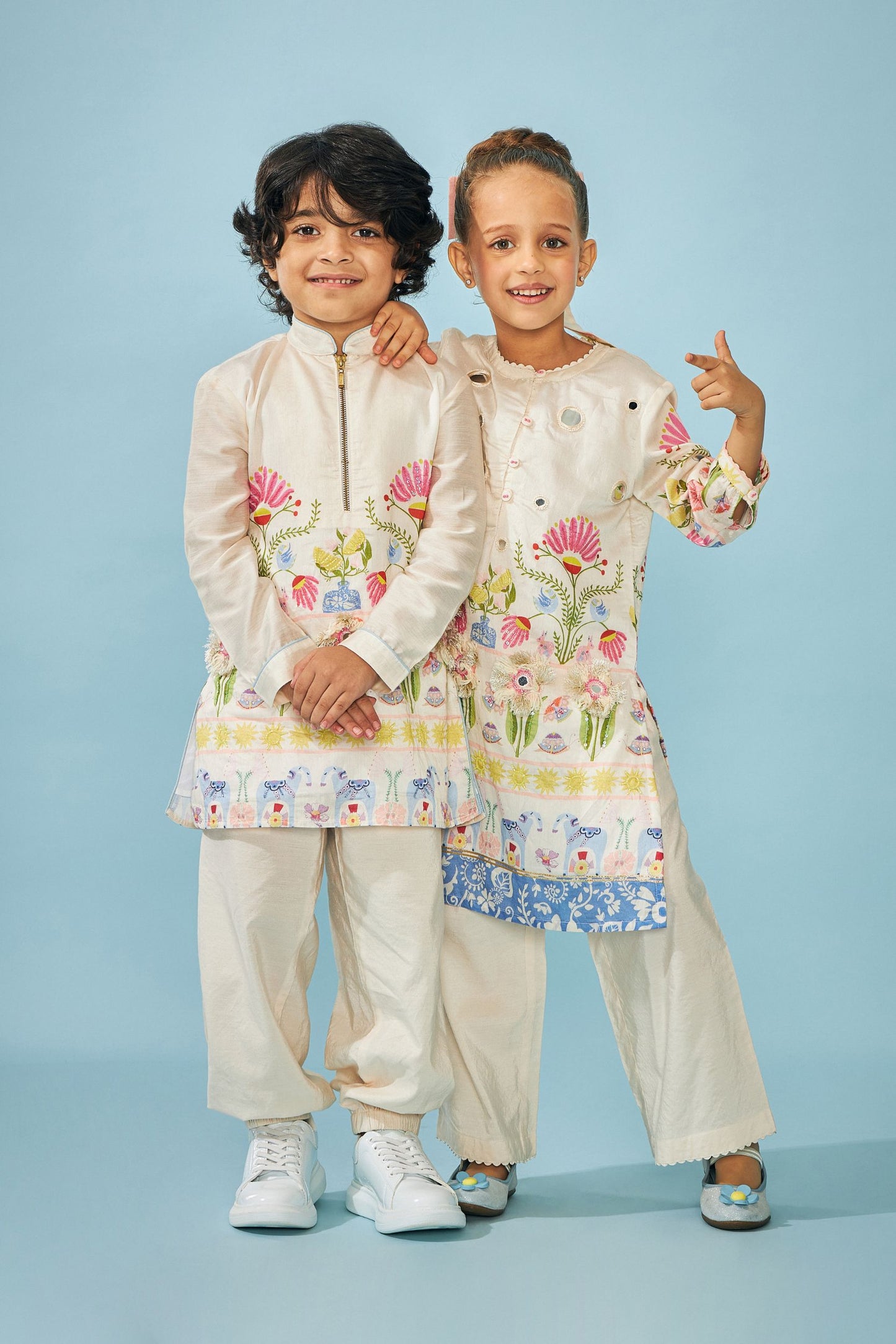 Dala Girls Embellished Tunic Trouser Coord Boy & Girl