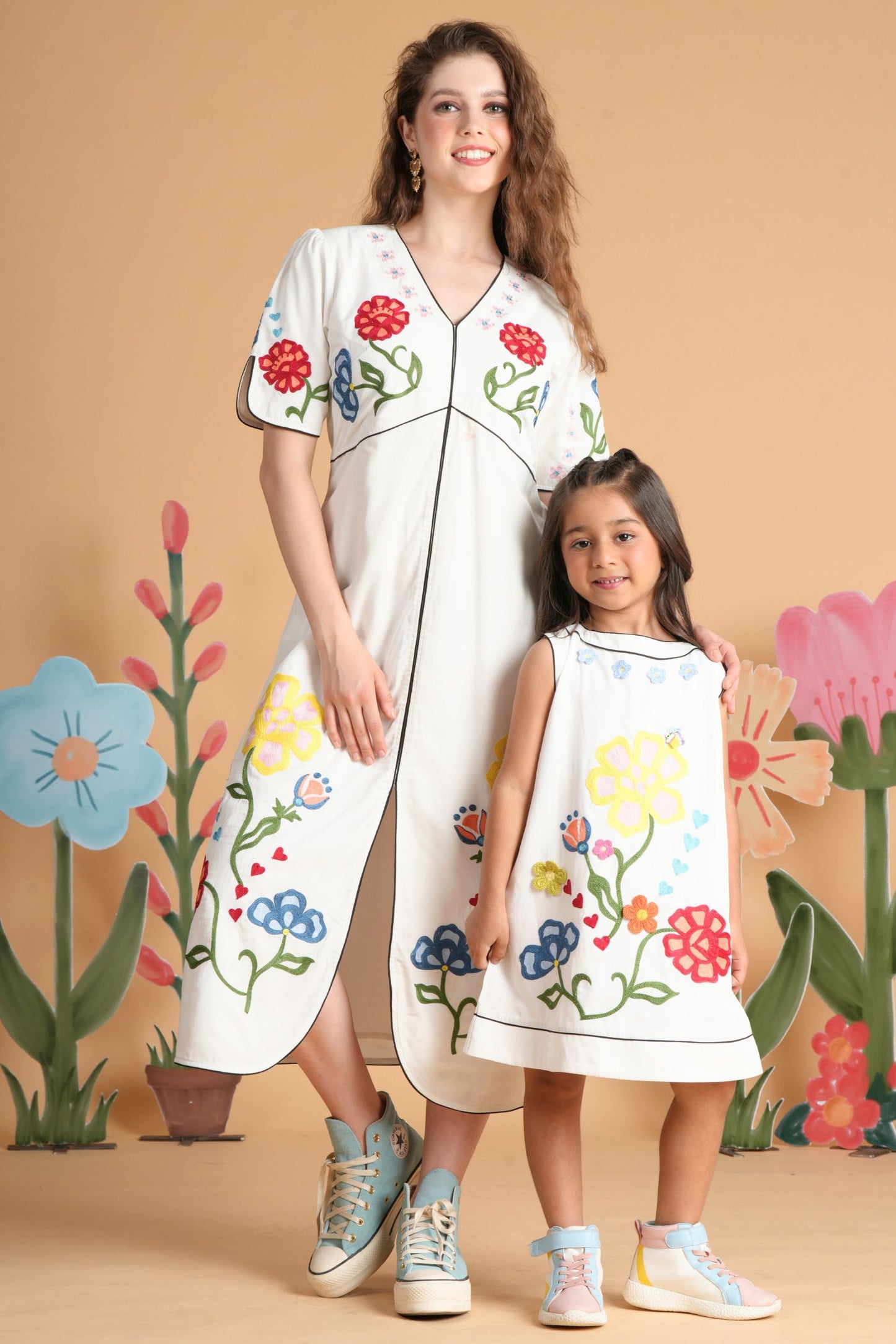 Liora White Mommy & Me Twinning Set