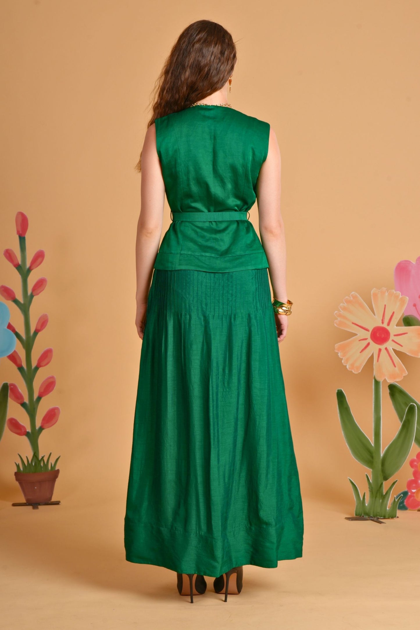 Emera Green Ladies Dress