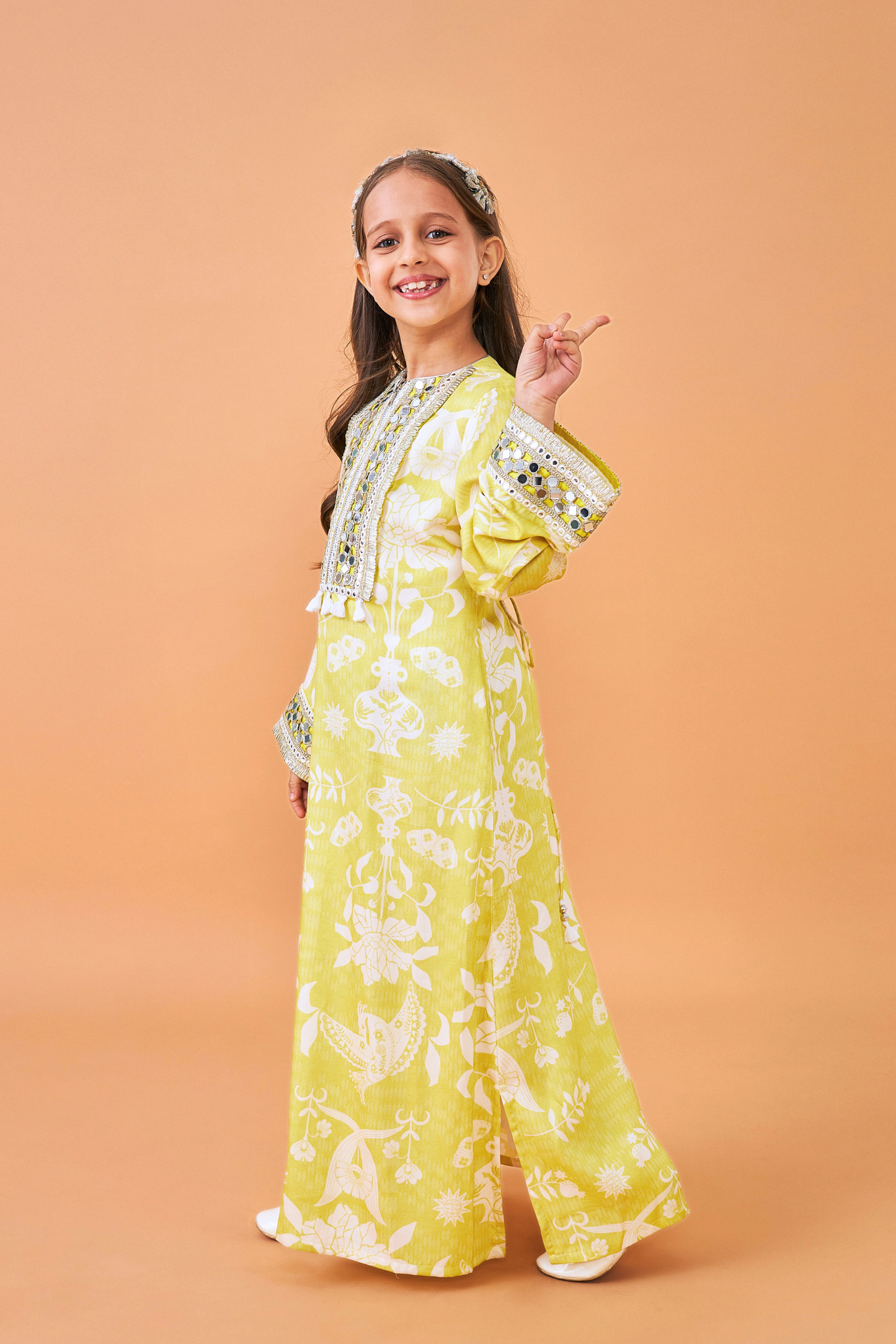 Poppy Yellow Long Dress  - Mom & Me