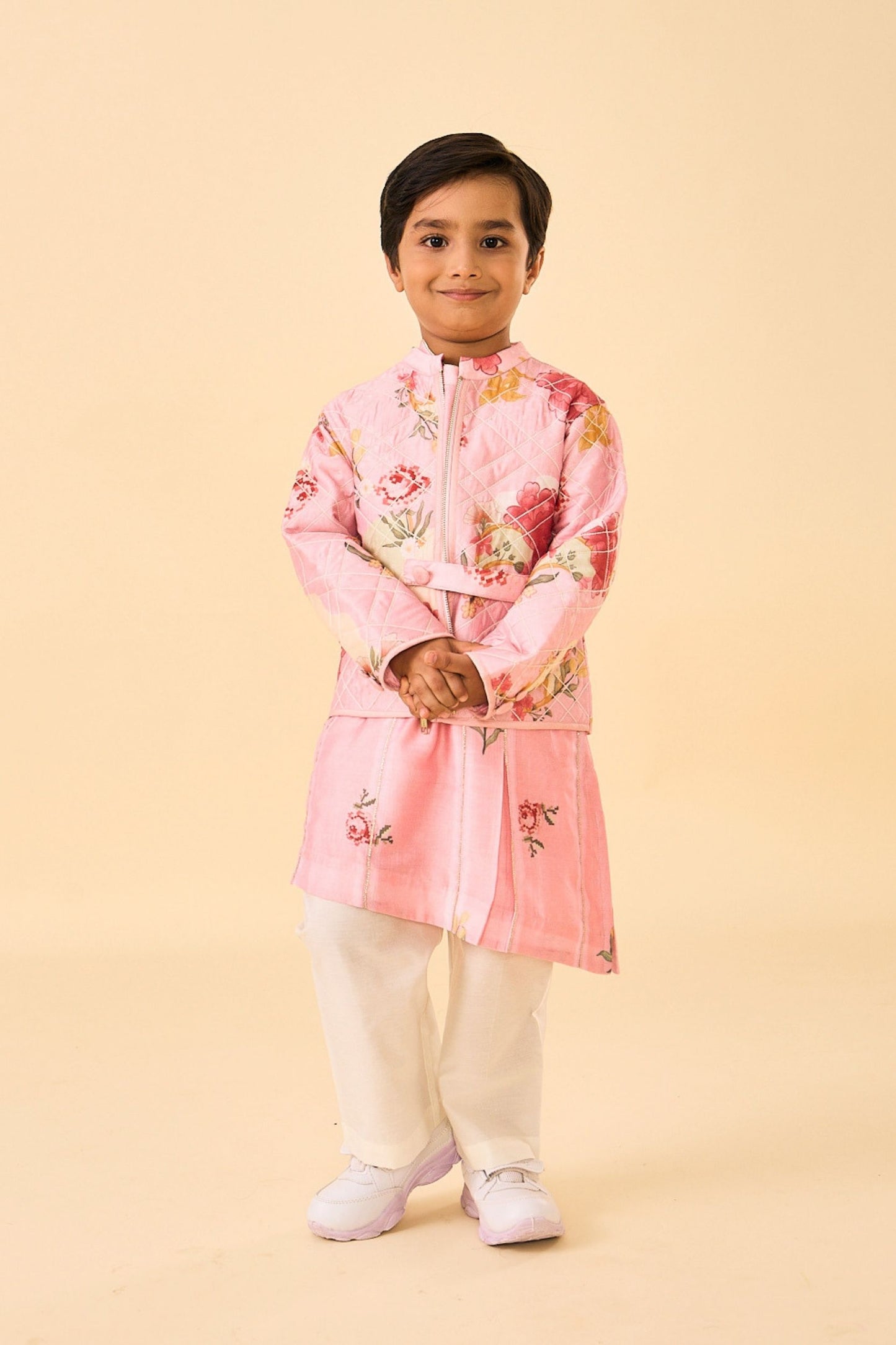 Rose Jaipur Quilted Boys Jacket (1 pc)