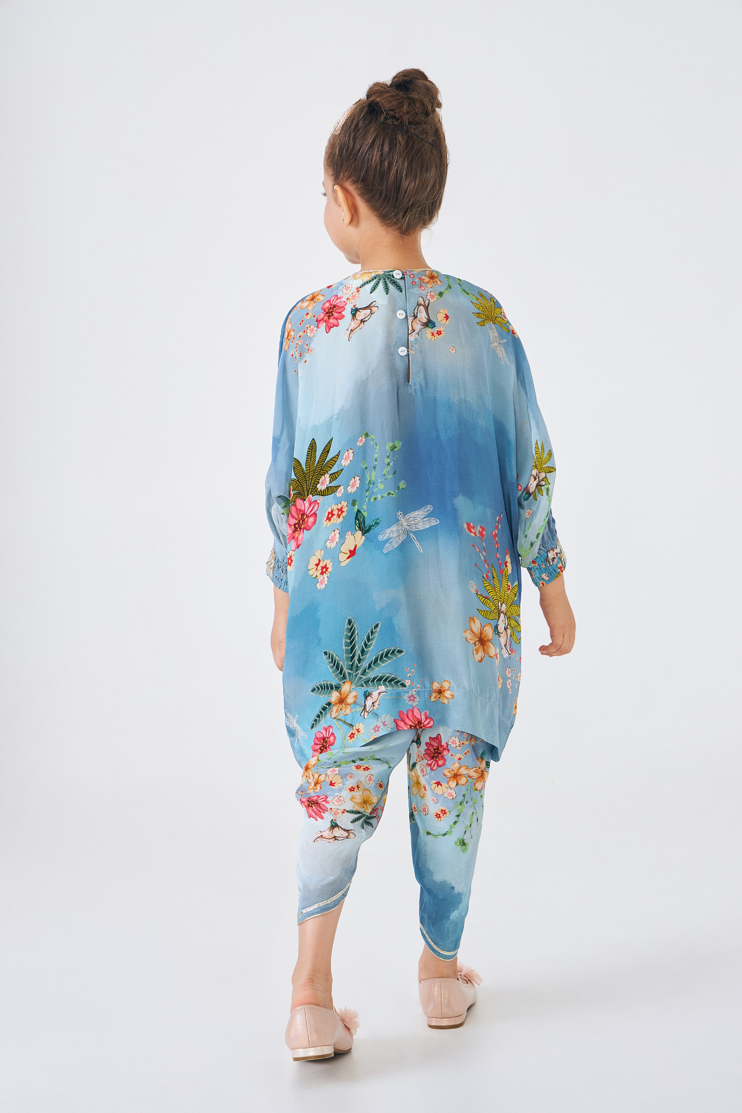 Clea Embellished Girls Tunic With Pants (Set of 2 Pcs)