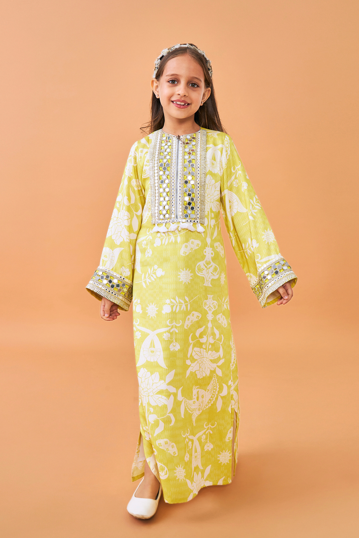 Poppy Yellow Long Dress  - Mom & Me