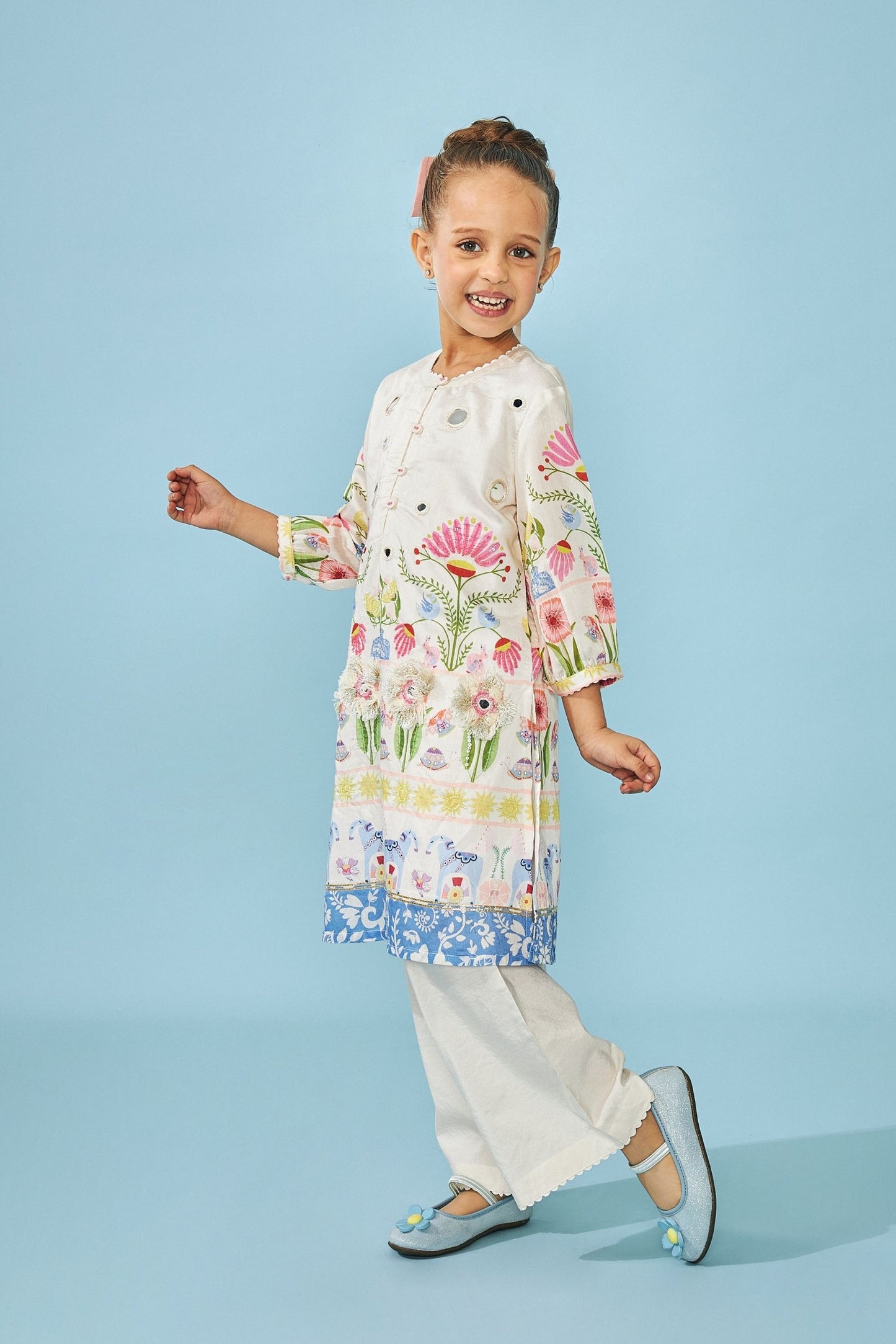 Dala Girls Embellished Tunic Trouser Coord Boy & Girl