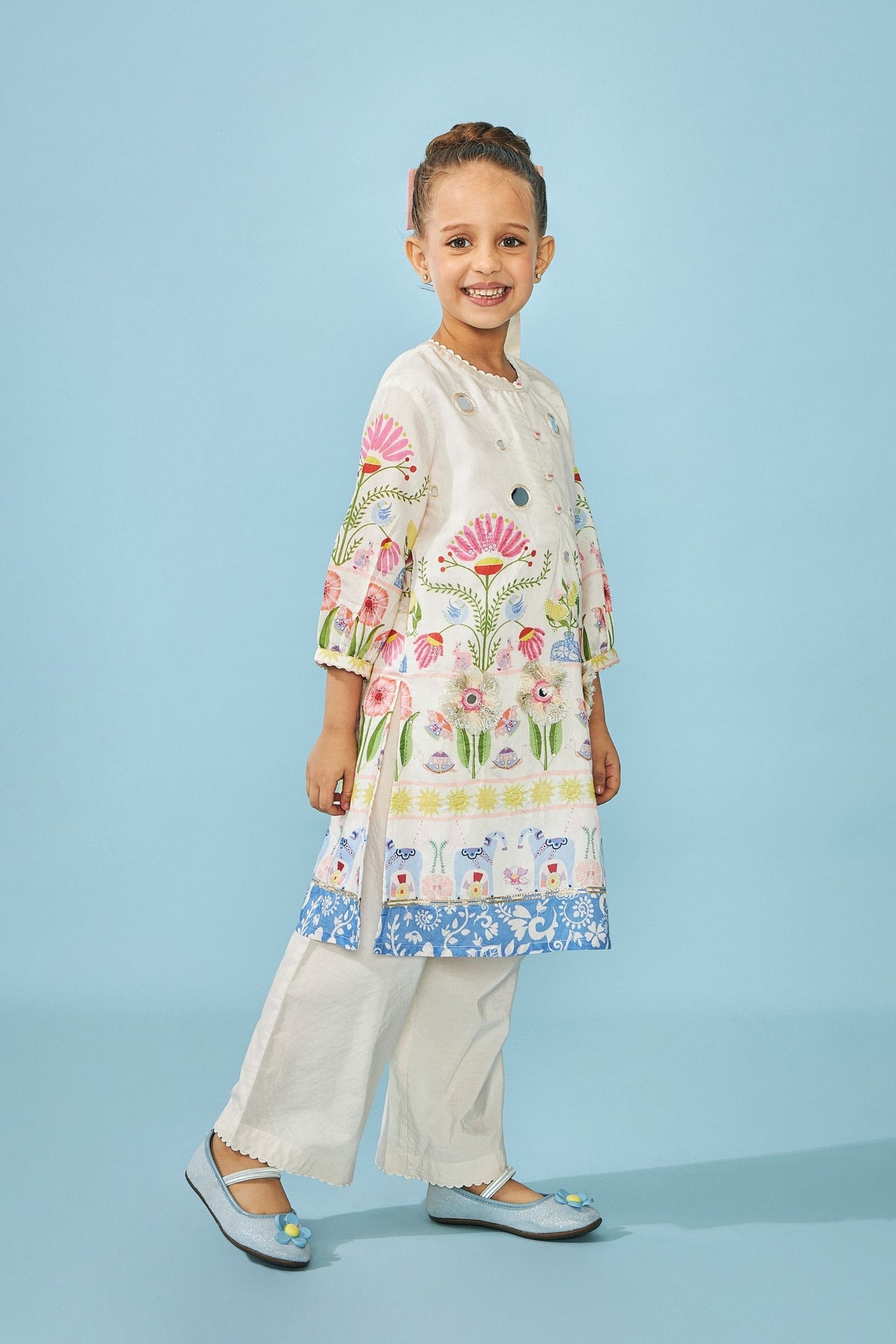 Dala Girls Embellished Tunic Trouser Coord (2 pc set)