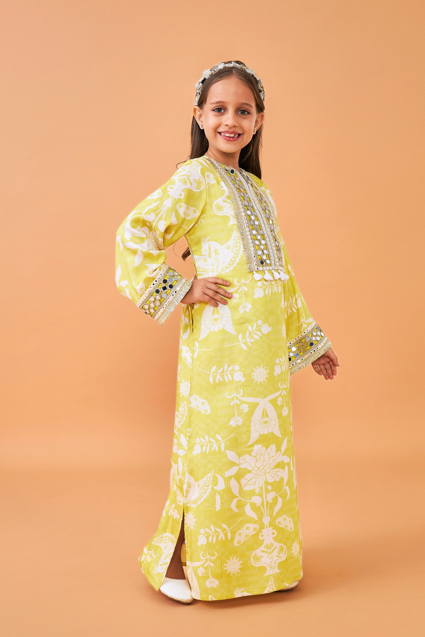 Poppy Yellow Long Dress  - Mom & Me