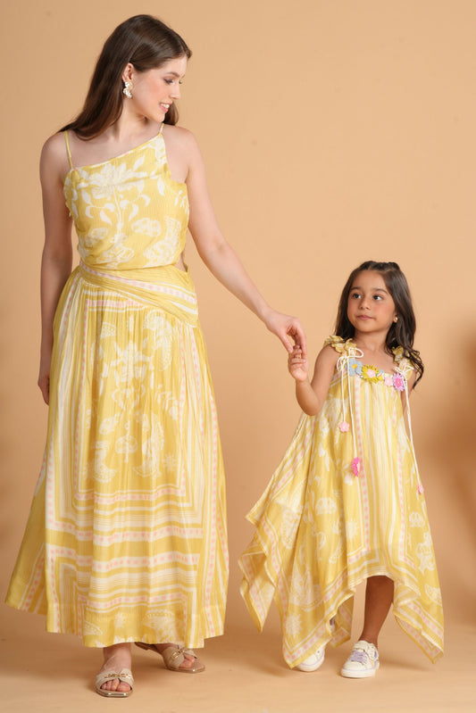 Nola Yellow Mommy & Me Twinning Set