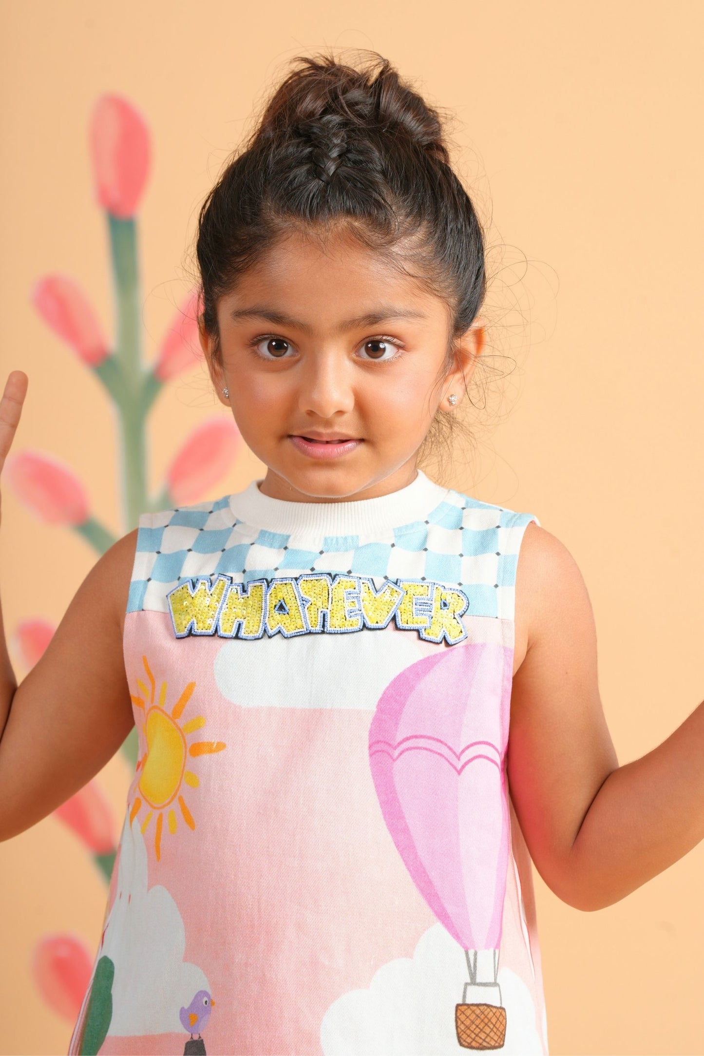 My Happy Place Girls Embellished Dress