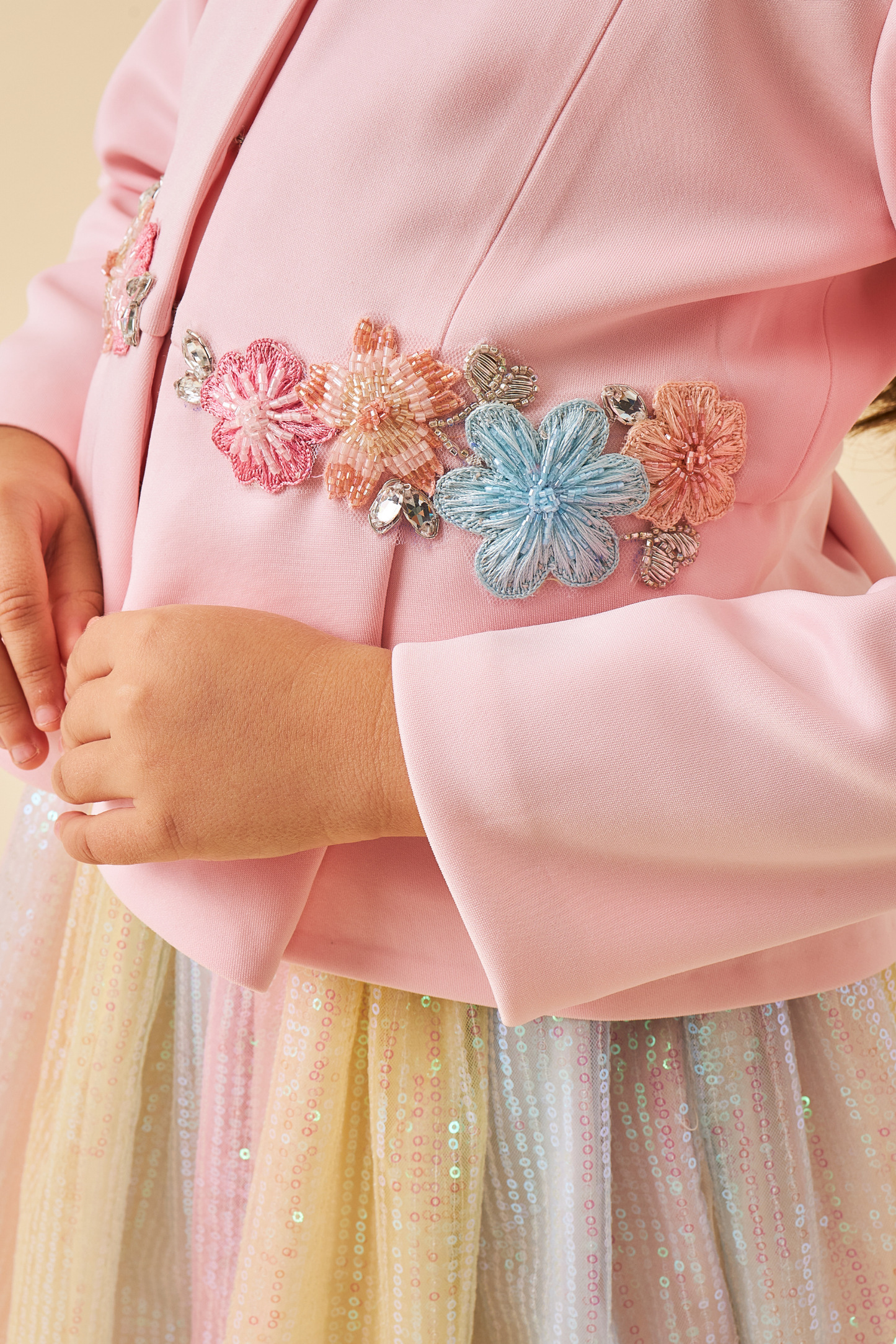 Hazel Pink Girls Skirt Set ( Set of 2)