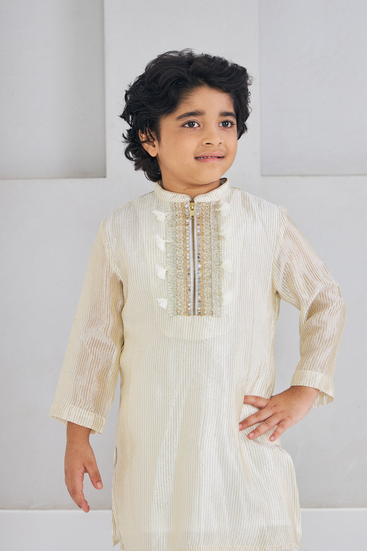 Ivora Boys Embellished Kurta & Pant (Set of 2 Pcs)