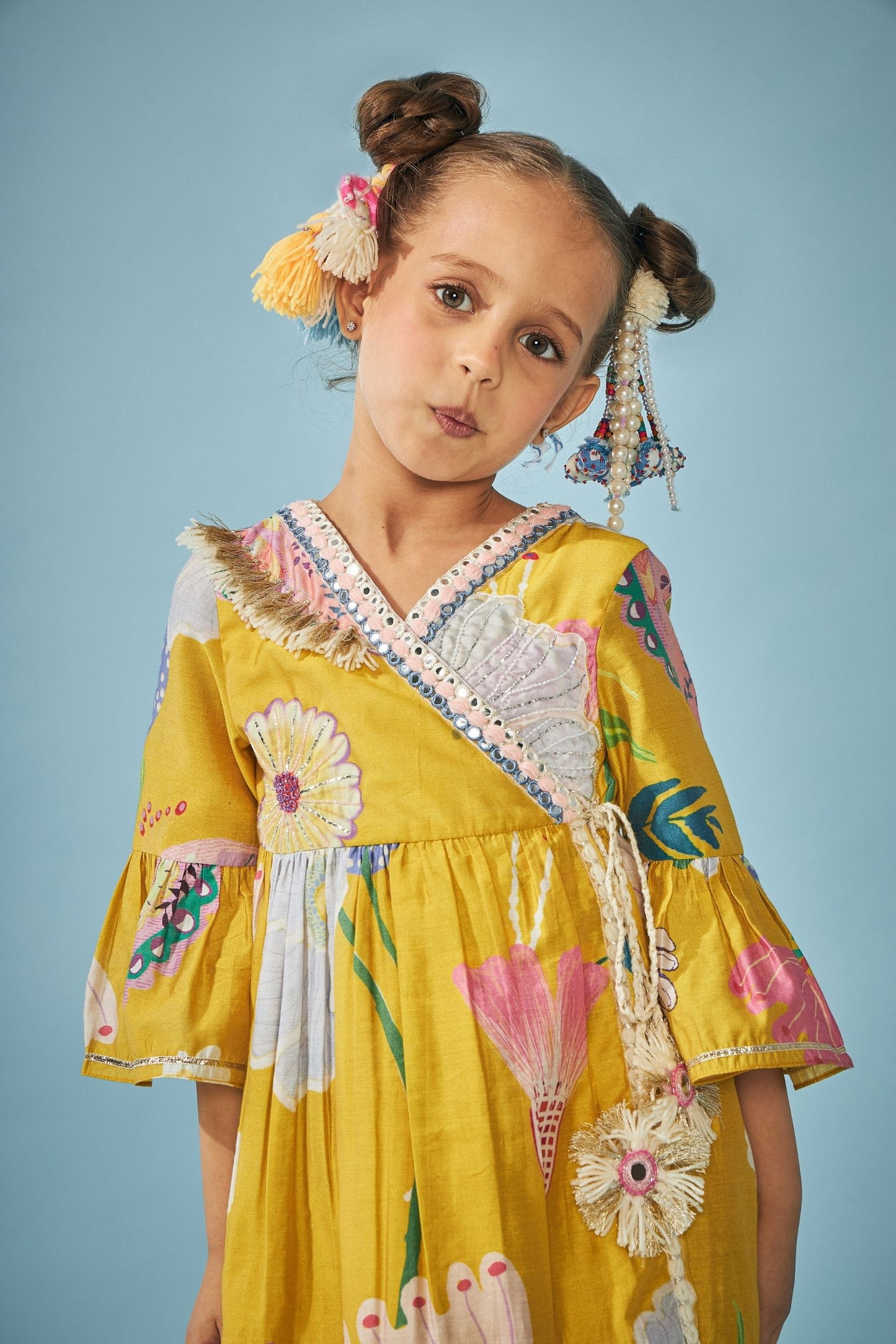 Yellow Bloom Embellished Girls & Boys Coord - Boy & Girl