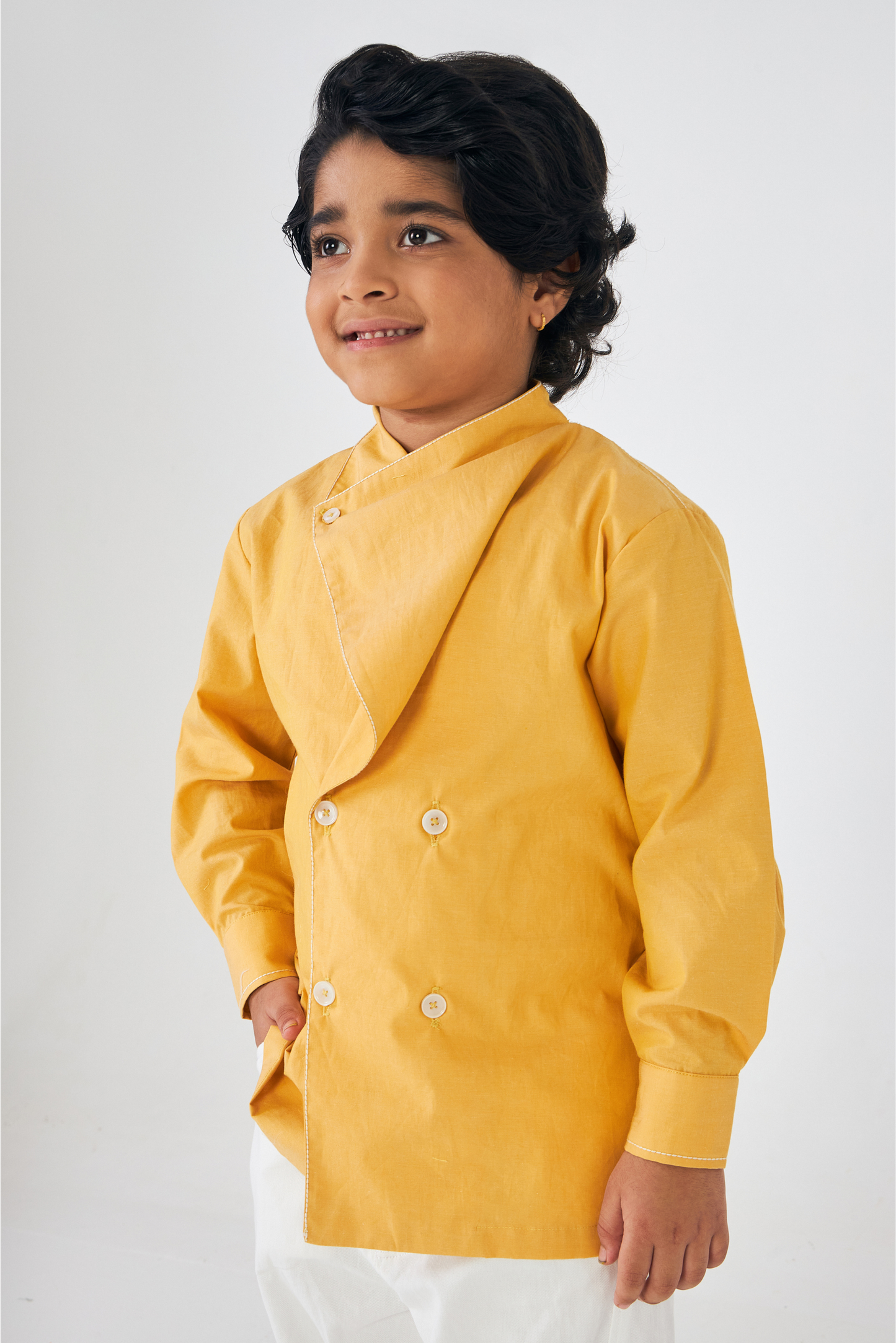 Alba Mustard Boys Shirt