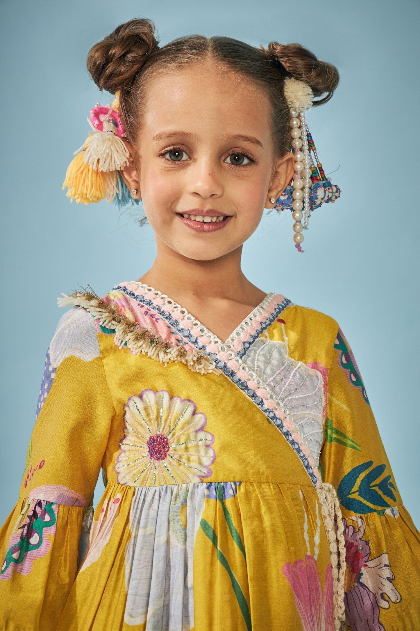 Yellow Bloom Embellished Girls & Boys Coord - Boy & Girl